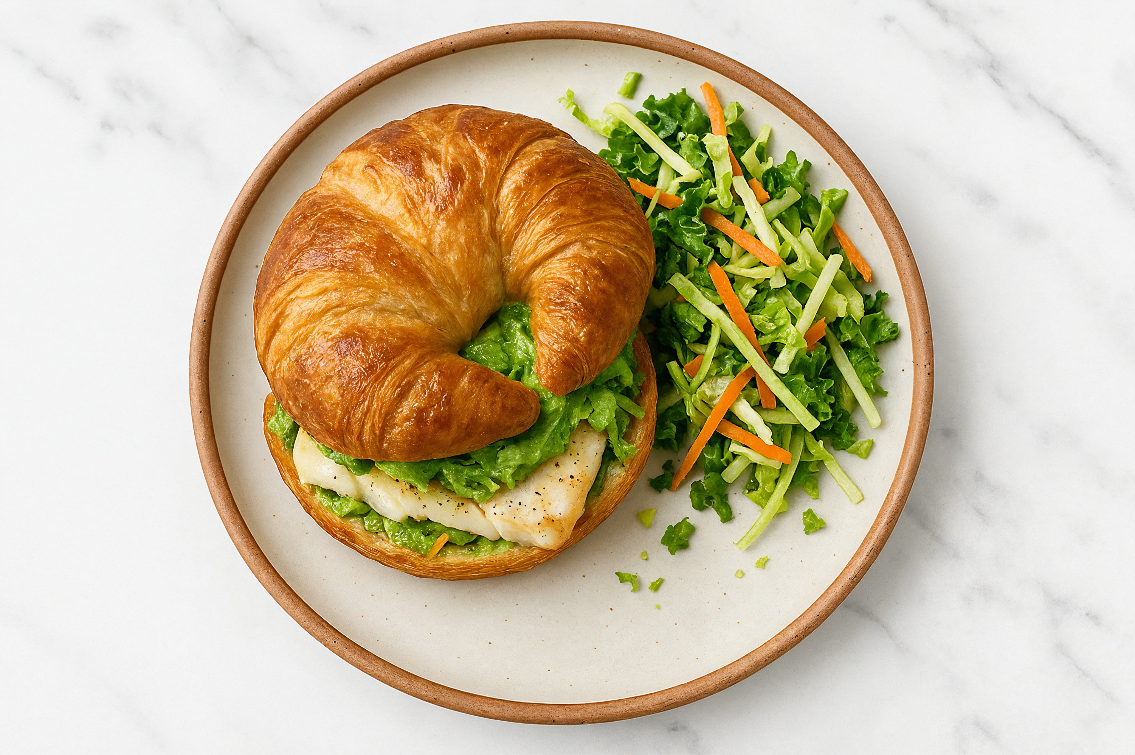 Herby Creamy Avocado Cod Super Sandwich