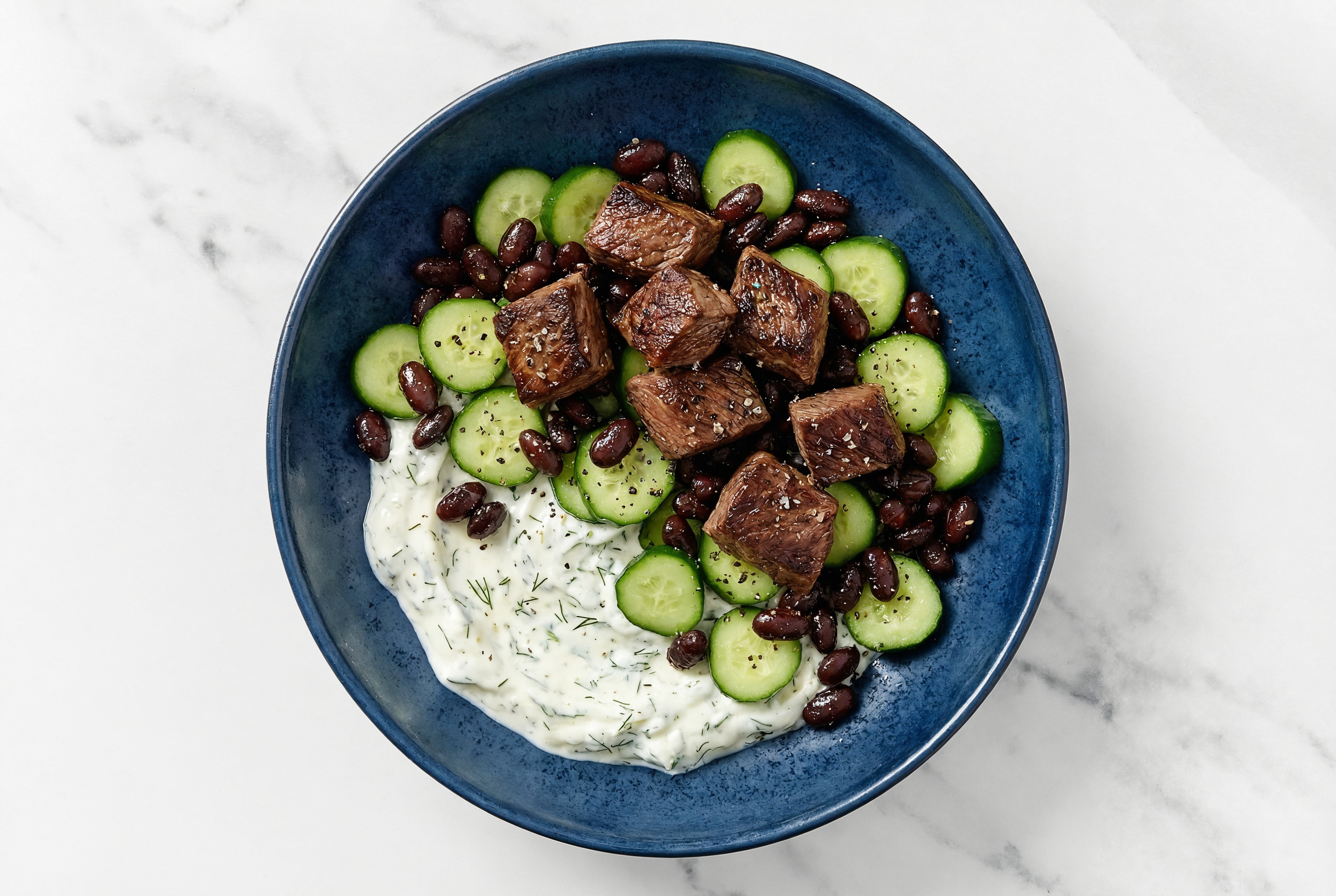 Garden Tzatziki Bison Veggie Bowl