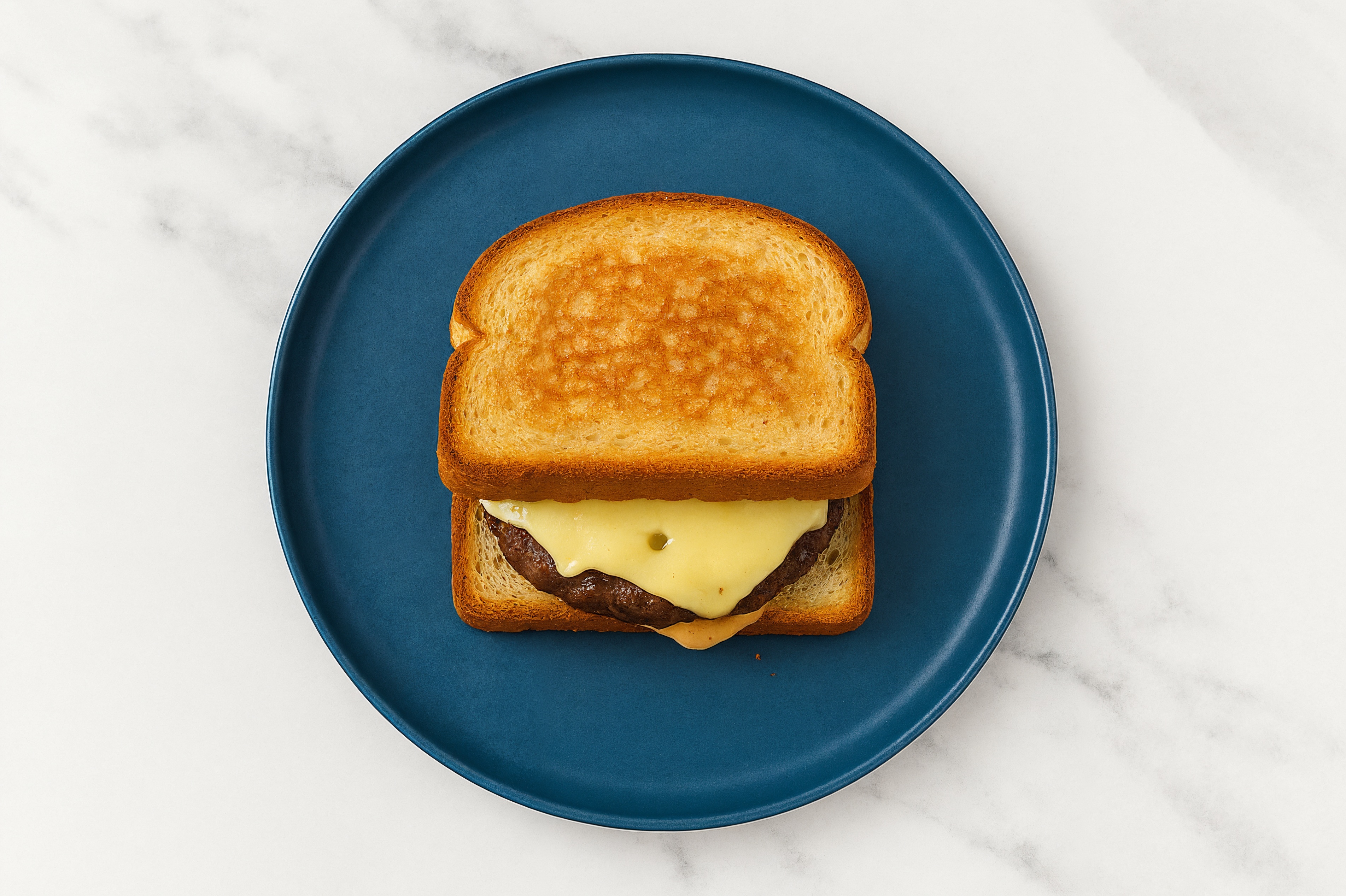 Swiss Beef Burger on GF Bread with Buffalo Ranch