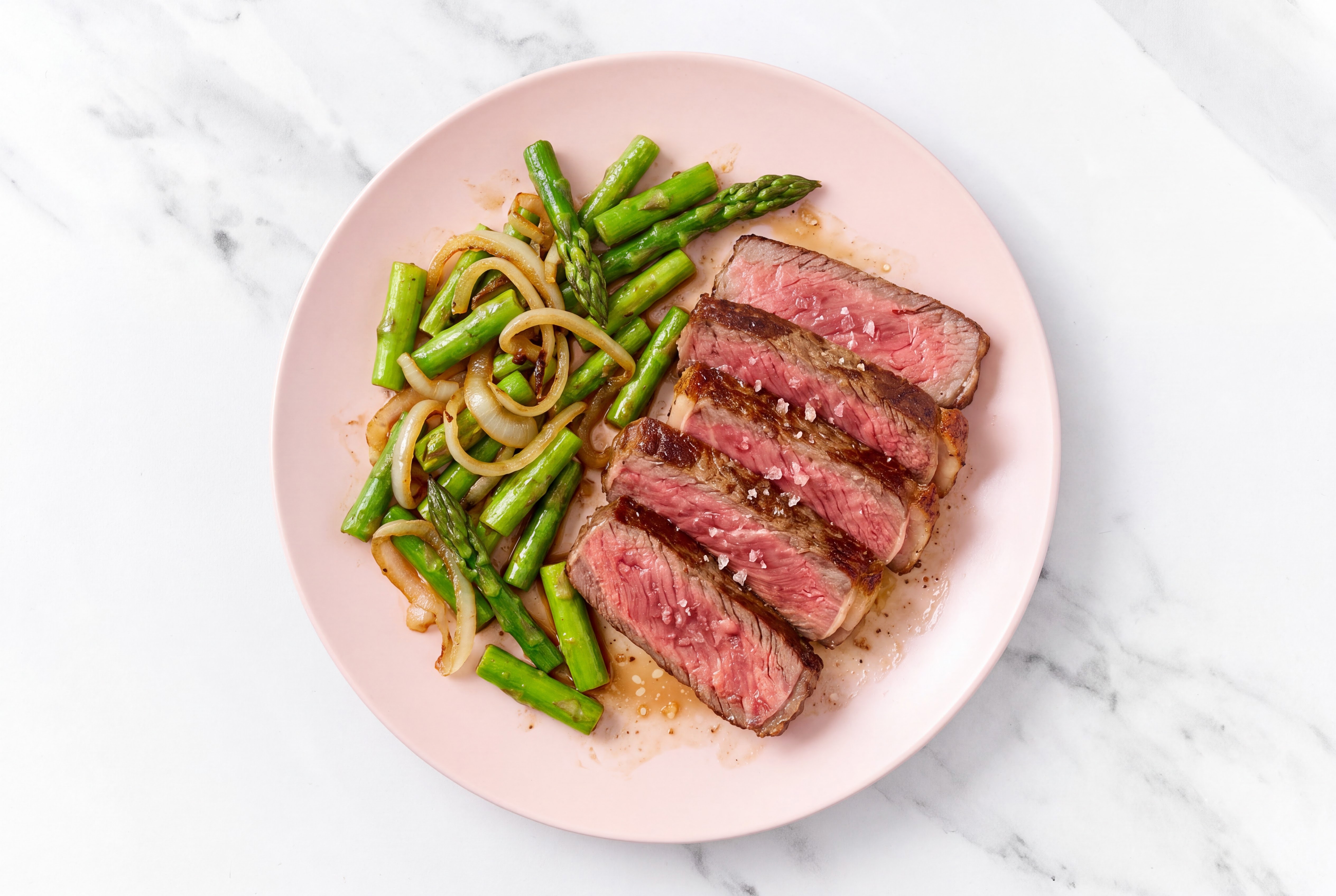 Wagyu Ribeye Steak + Asparagus