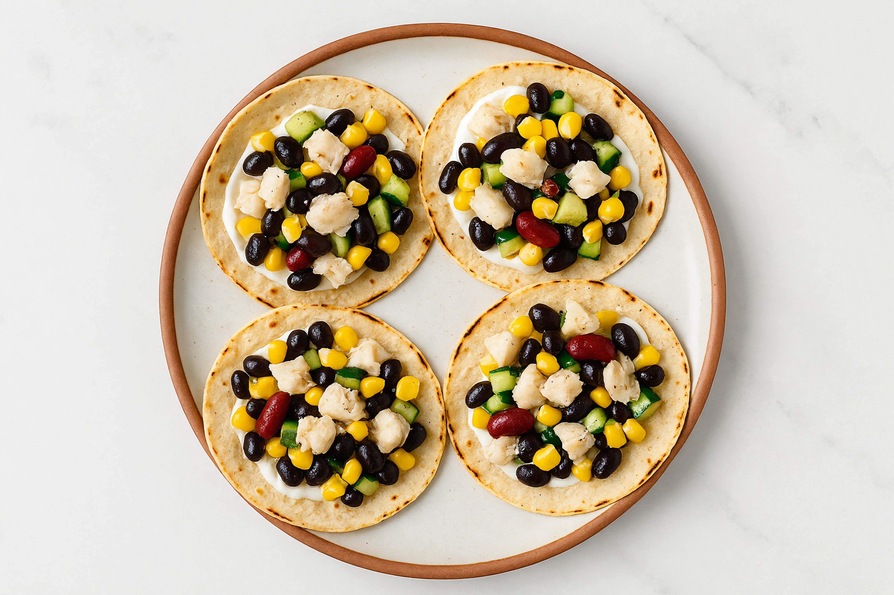 Roasted Halibut + Corn Tostada