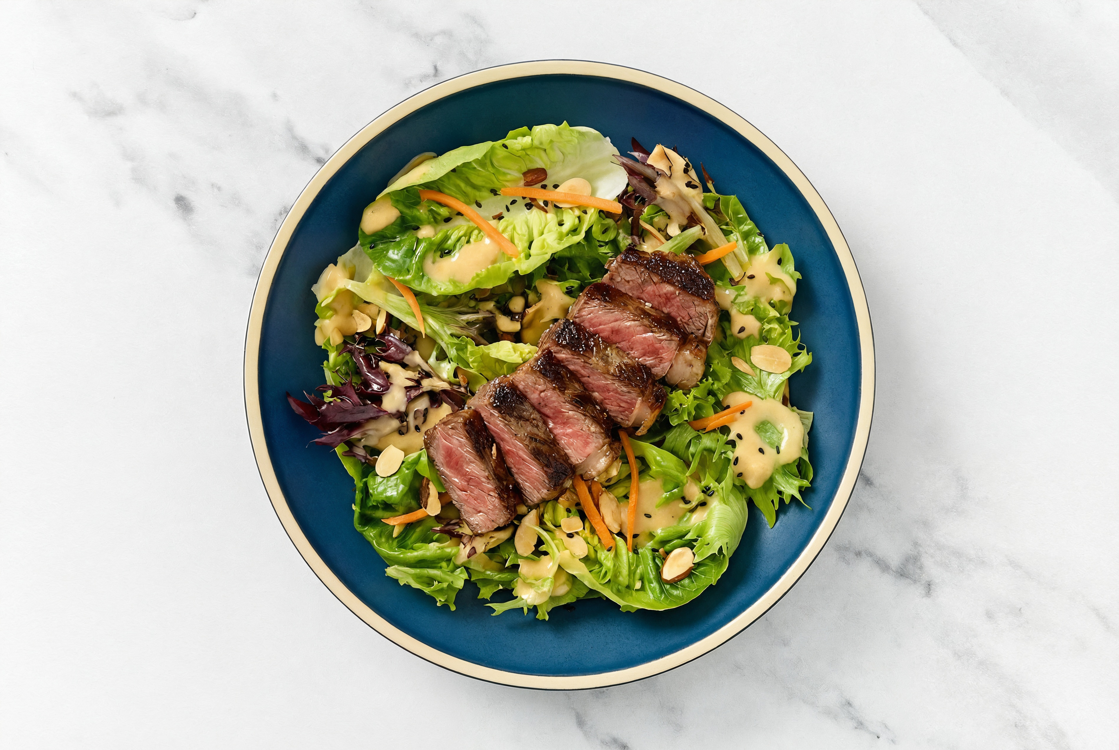 Wagyu Ribeye Steak Little Gem Salad