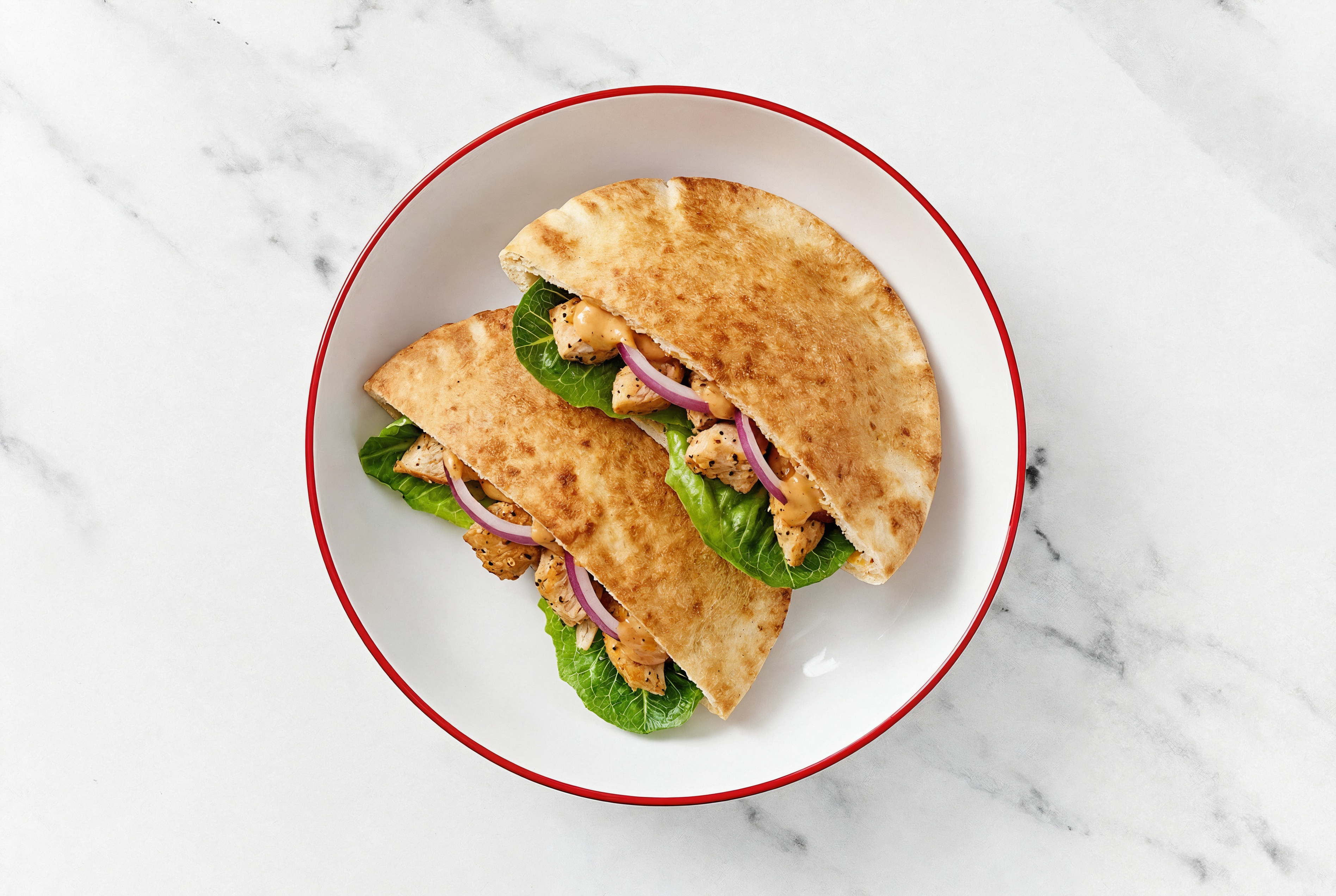 BBQ Turkey Tenderloin Traditional Pita