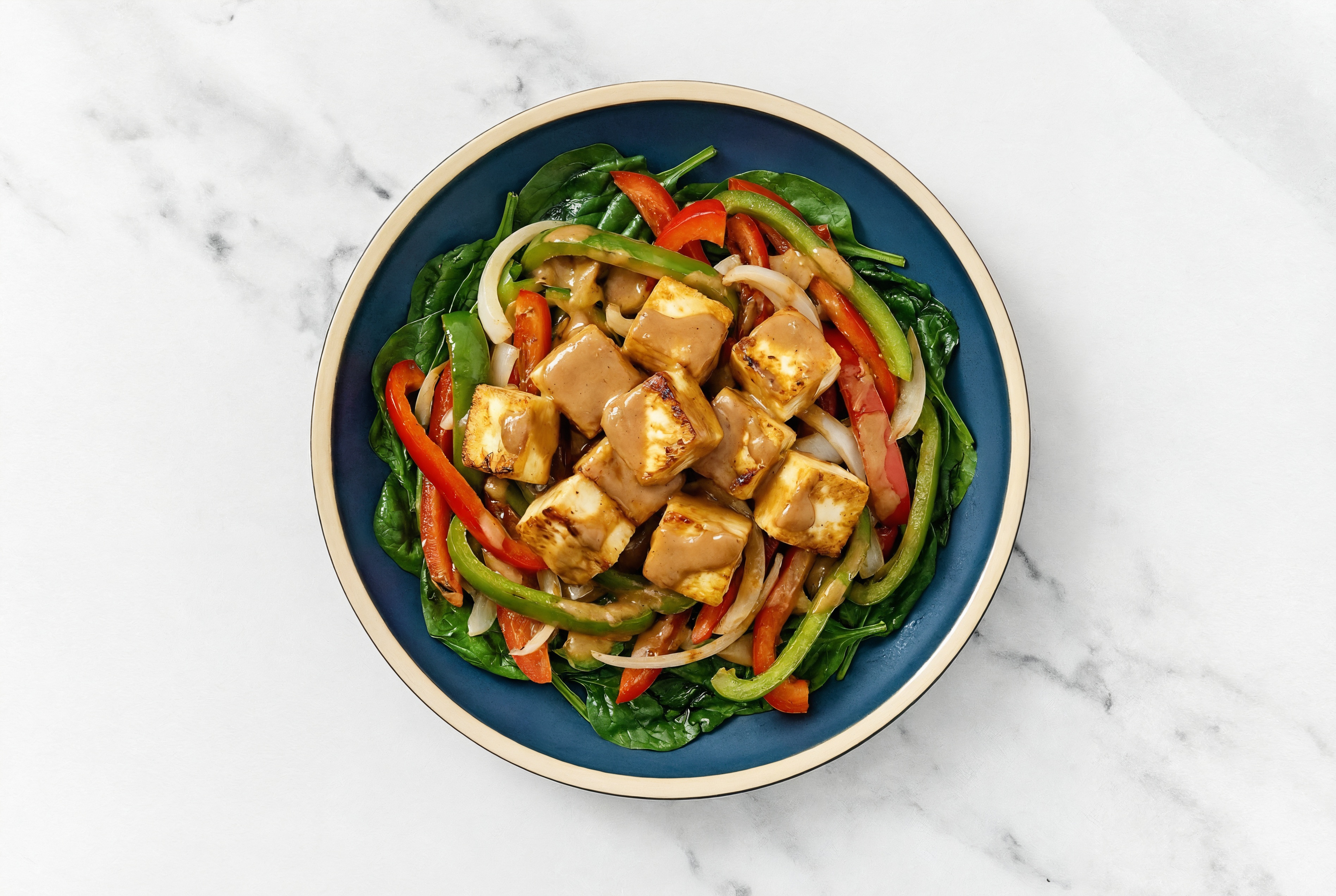 Thai Peanut Soft & Creamy Paneer Veggie Bowl