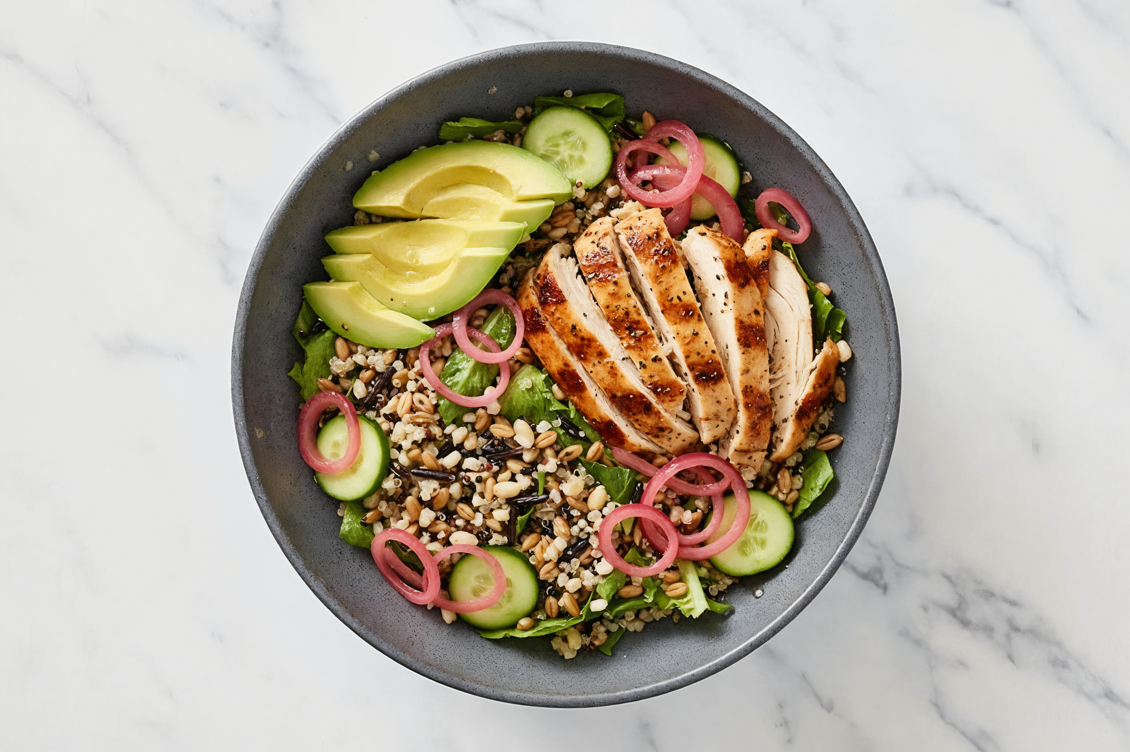 Go-To Grilled Chicken Grain Salad Bowl