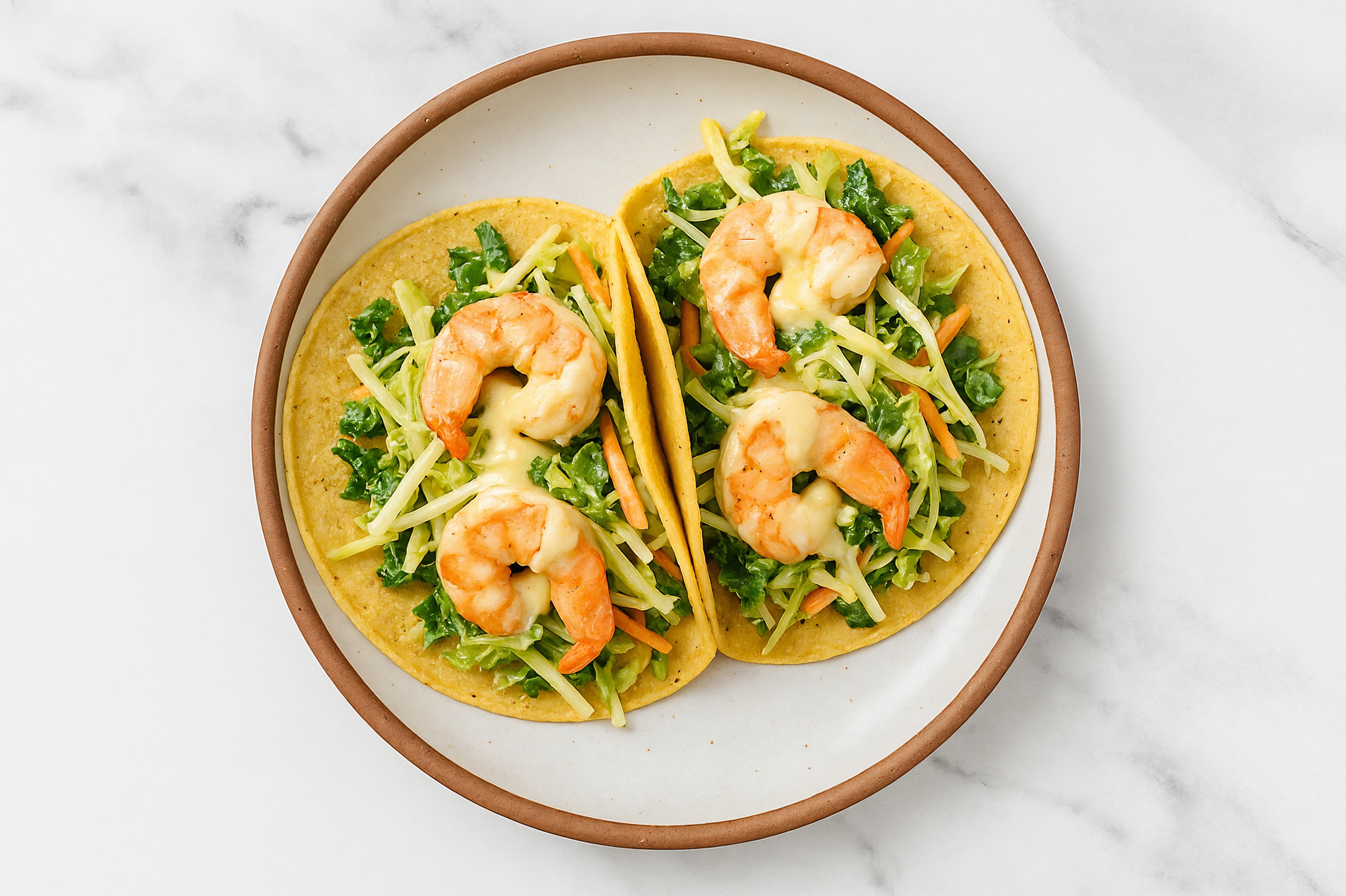Jumbo Shrimp + Veggie Tacos