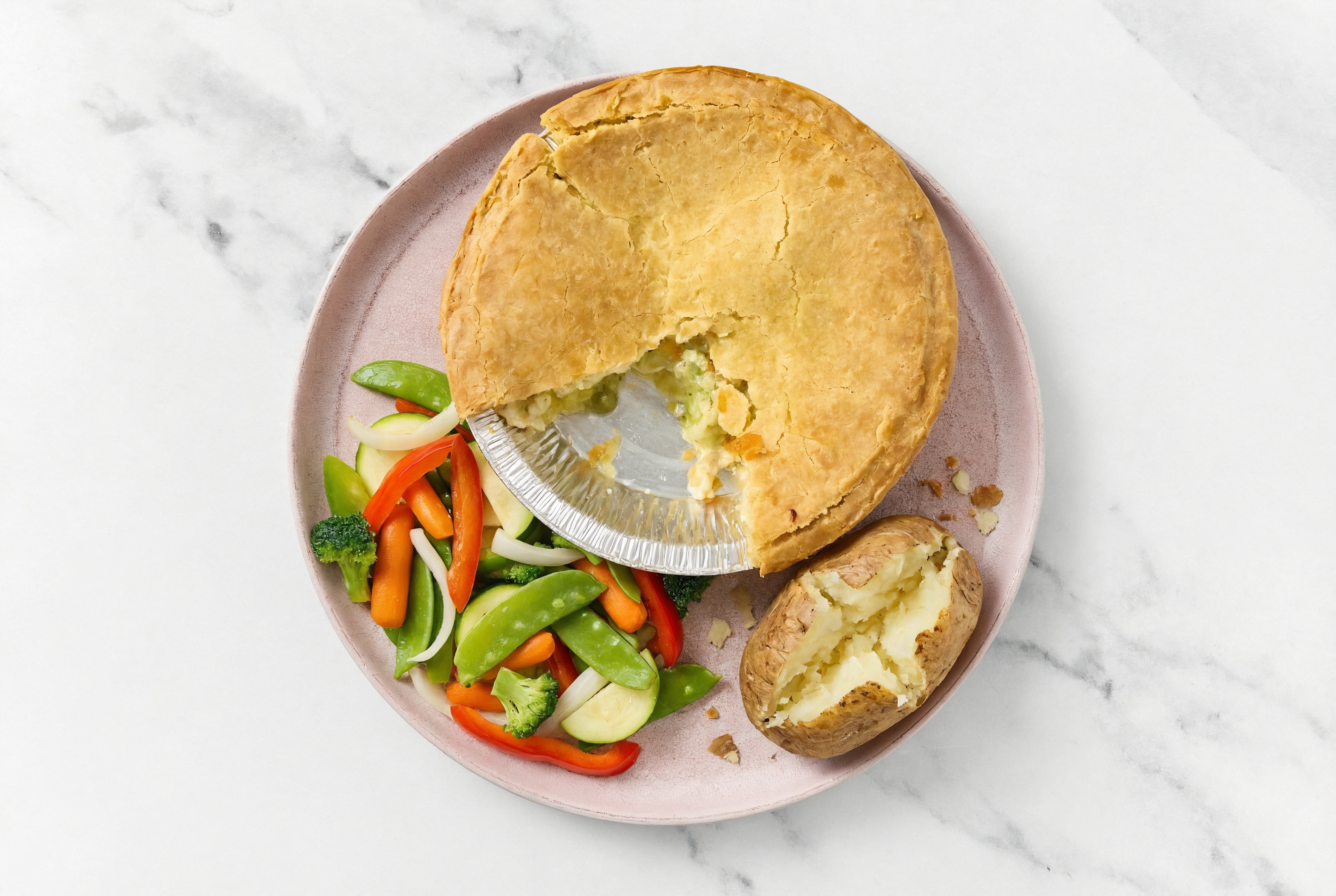 Chicken Pot Pie with Veggies & Russet Potato