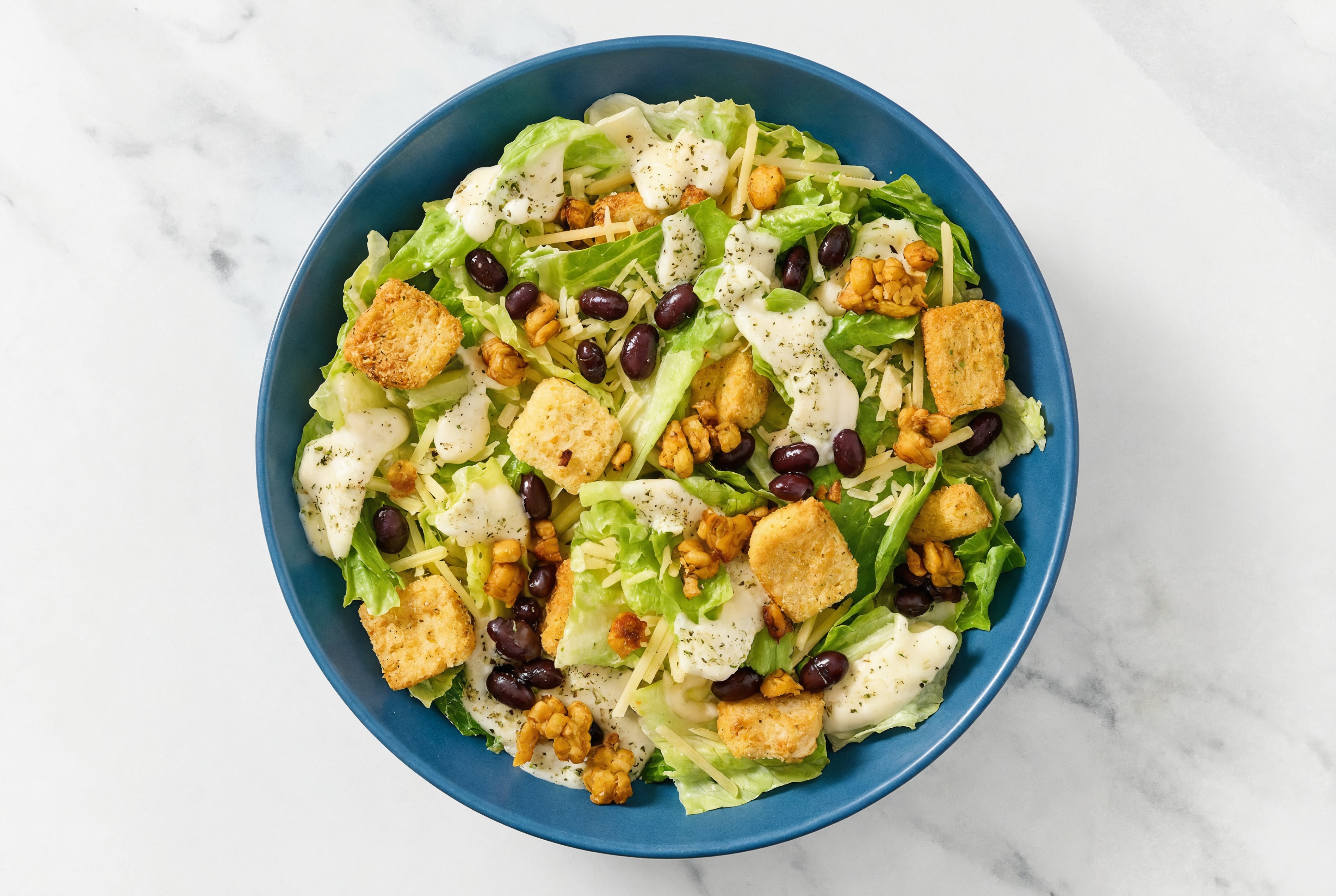 Chickpea Tempeh + Black Bean Caesar