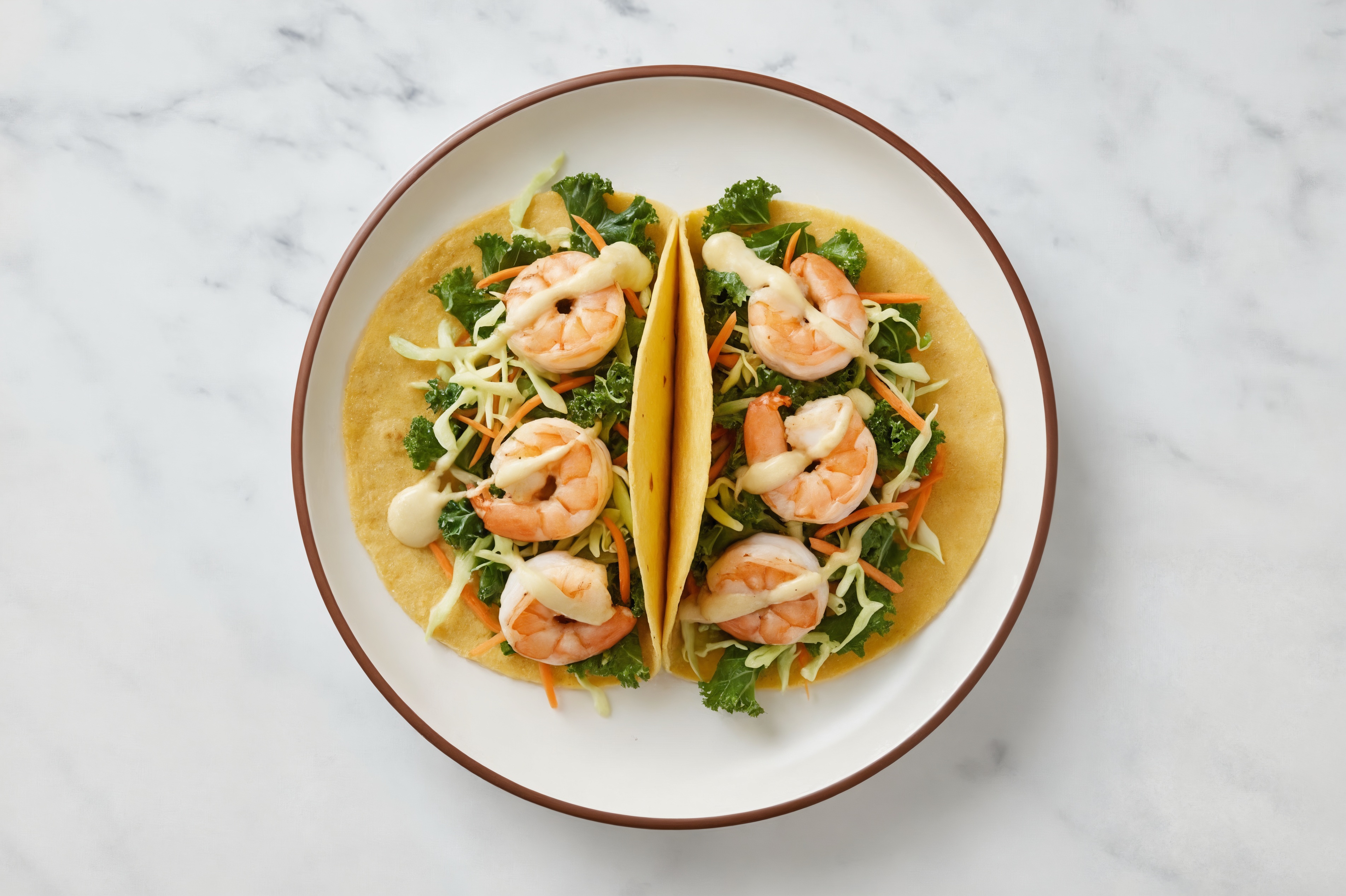Jumbo Shrimp + Veggie Tacos
