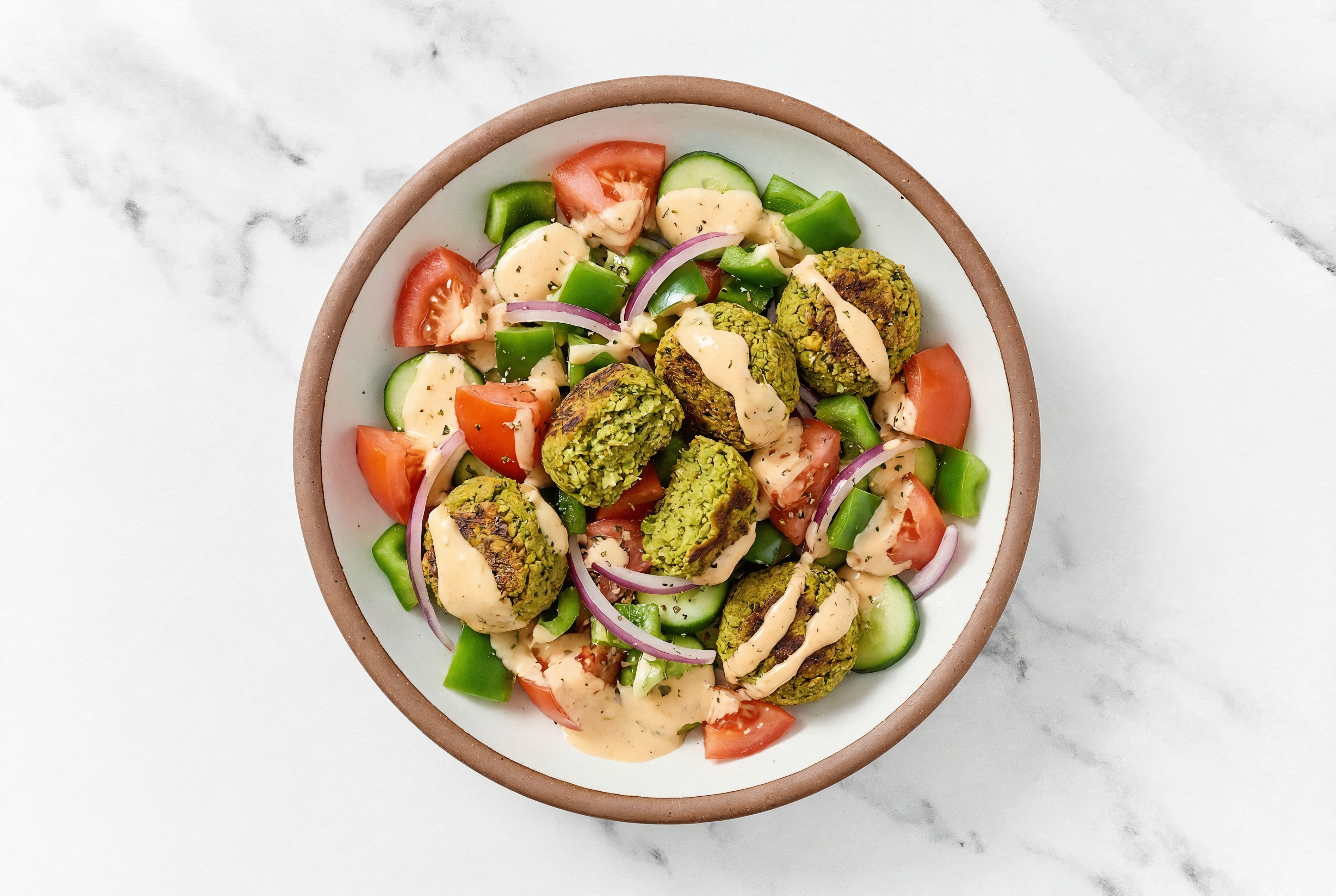  Israeli Salad Falafel Bowl