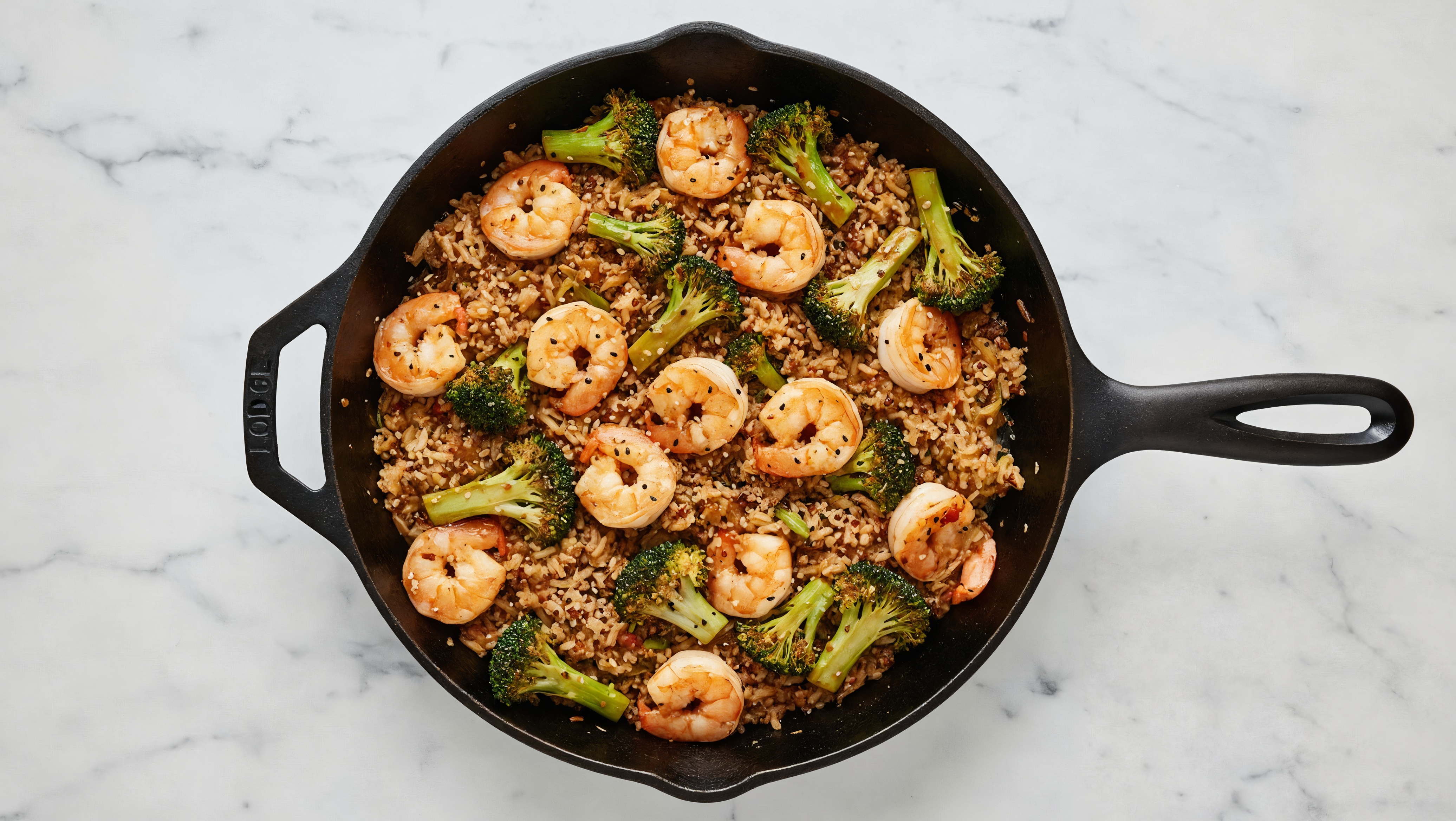 Takeout-Style Gulf Shrimp + Organic Broccoli over Brown Rice