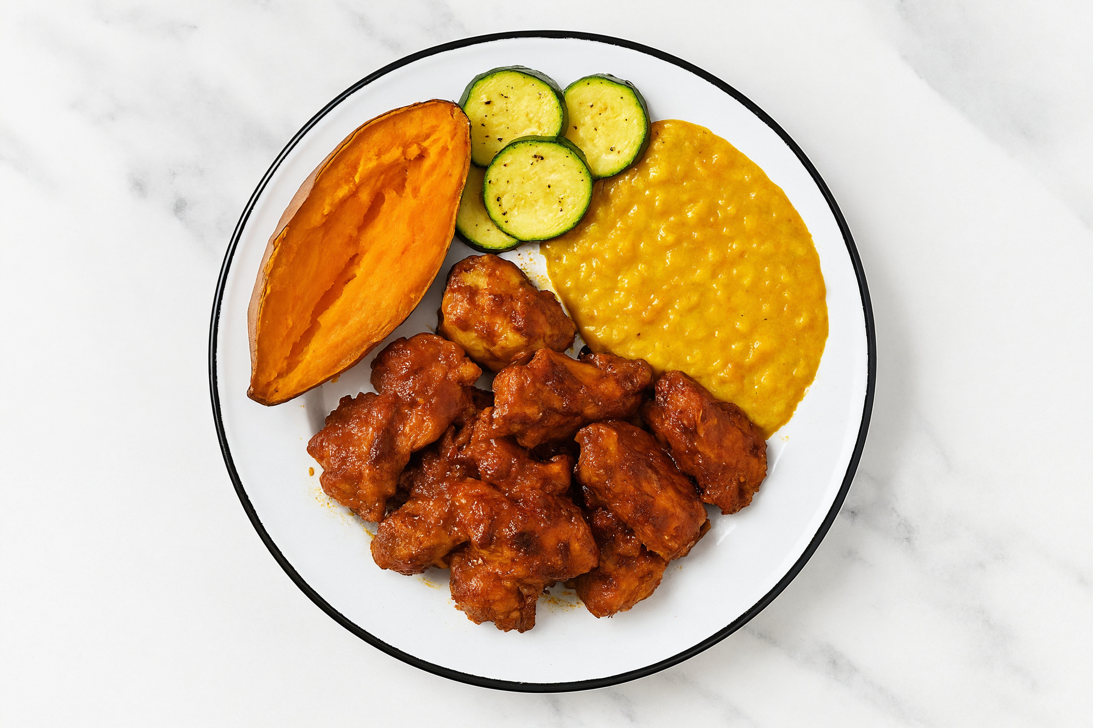 Tandoori Chicken Plate with Red Lentils