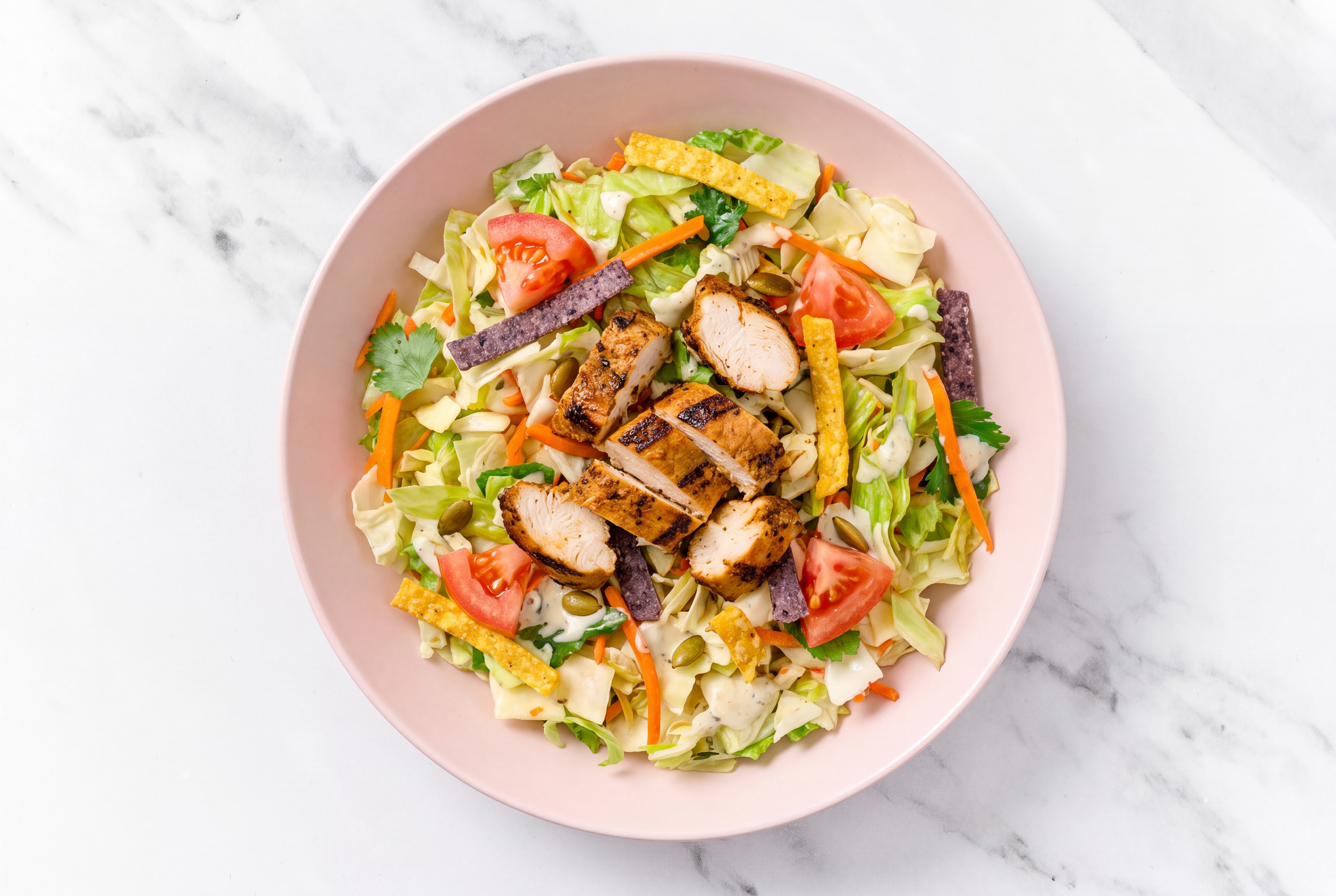 Blackened Chicken + Beefsteak Tomato Southwestern Salad