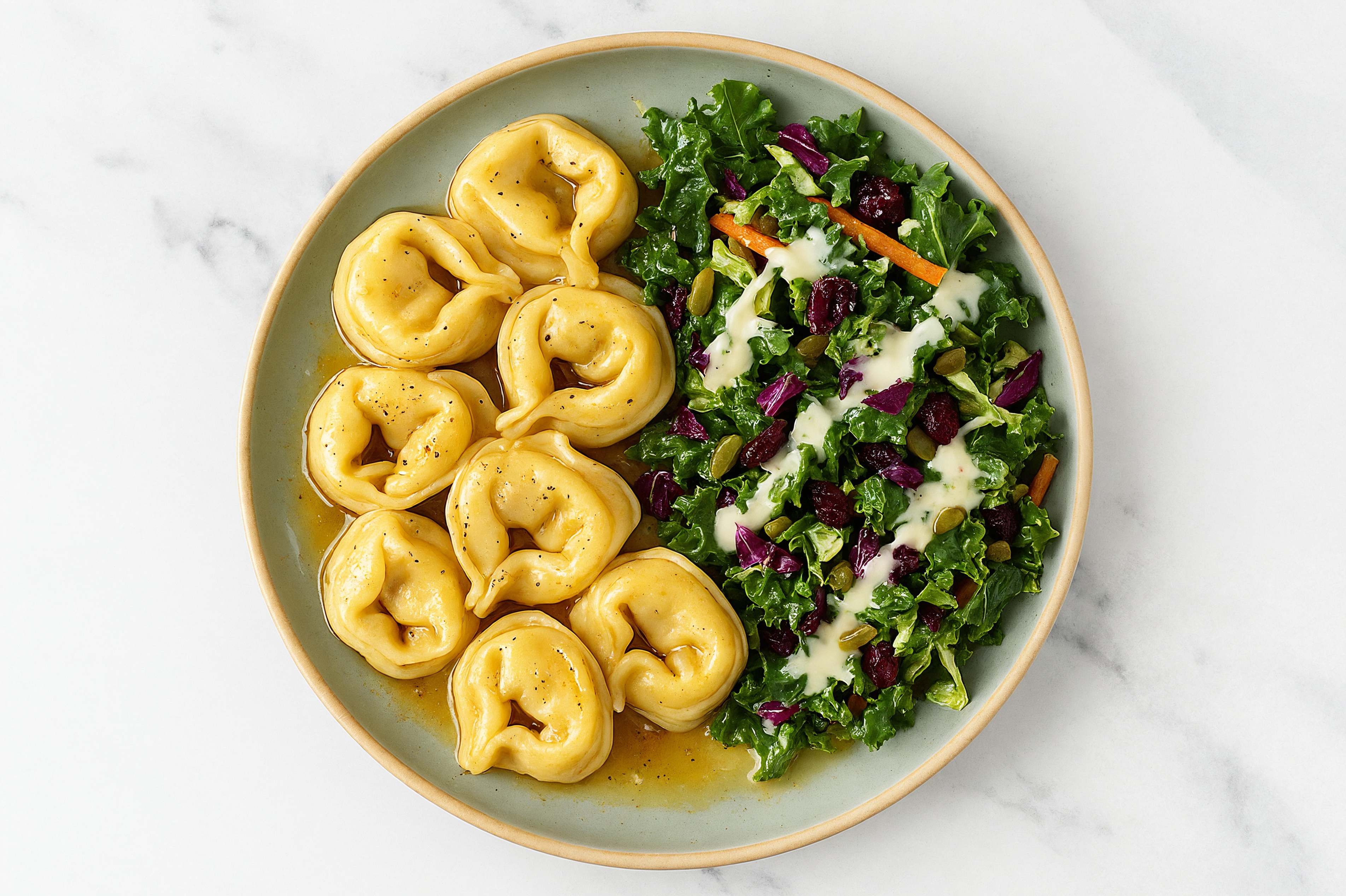  Brown Melt Organic Cold-Pressed Plant Butter Tortelloni + Side Salad