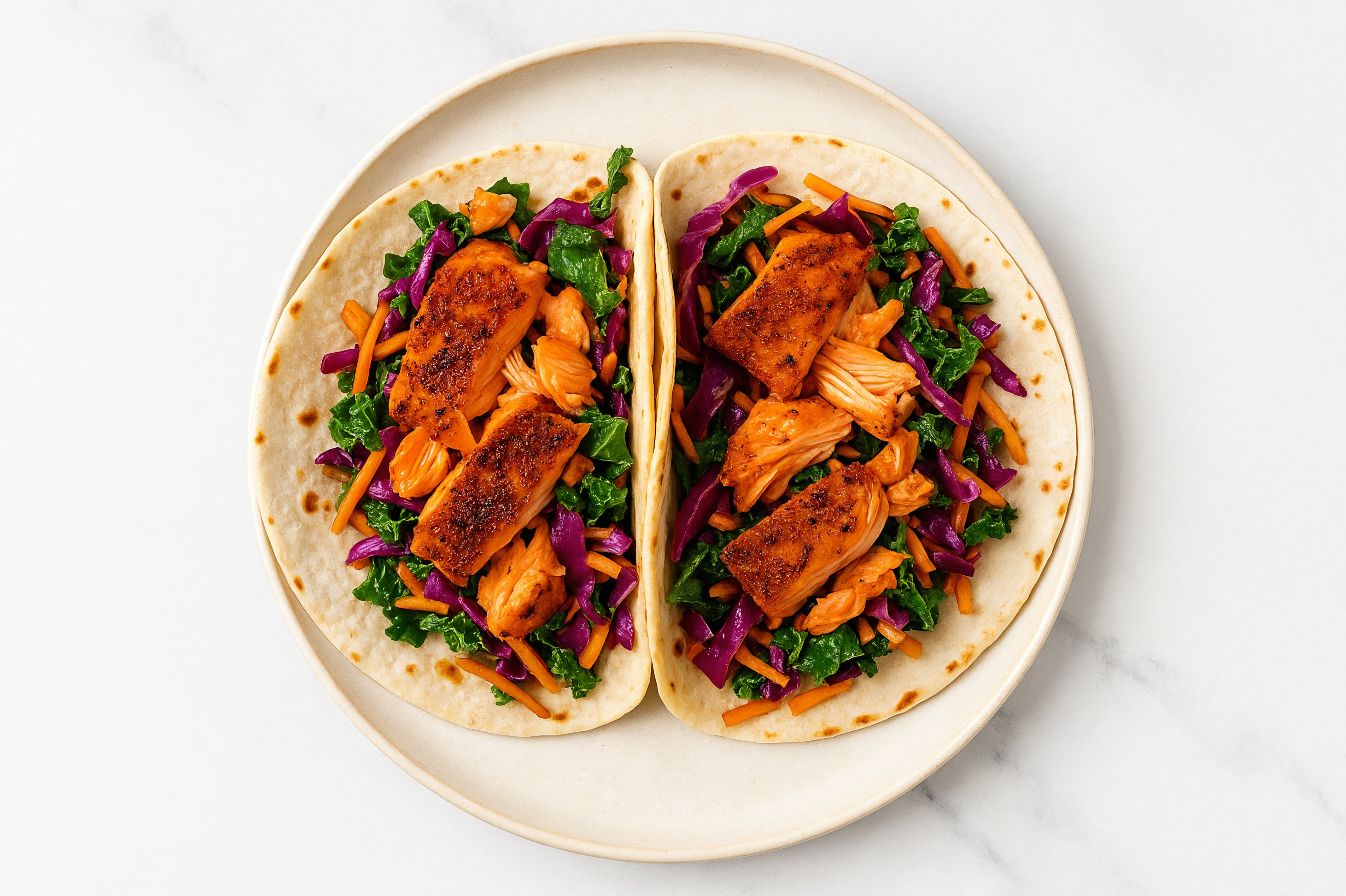 Rustic Blackened Salmon Tacos