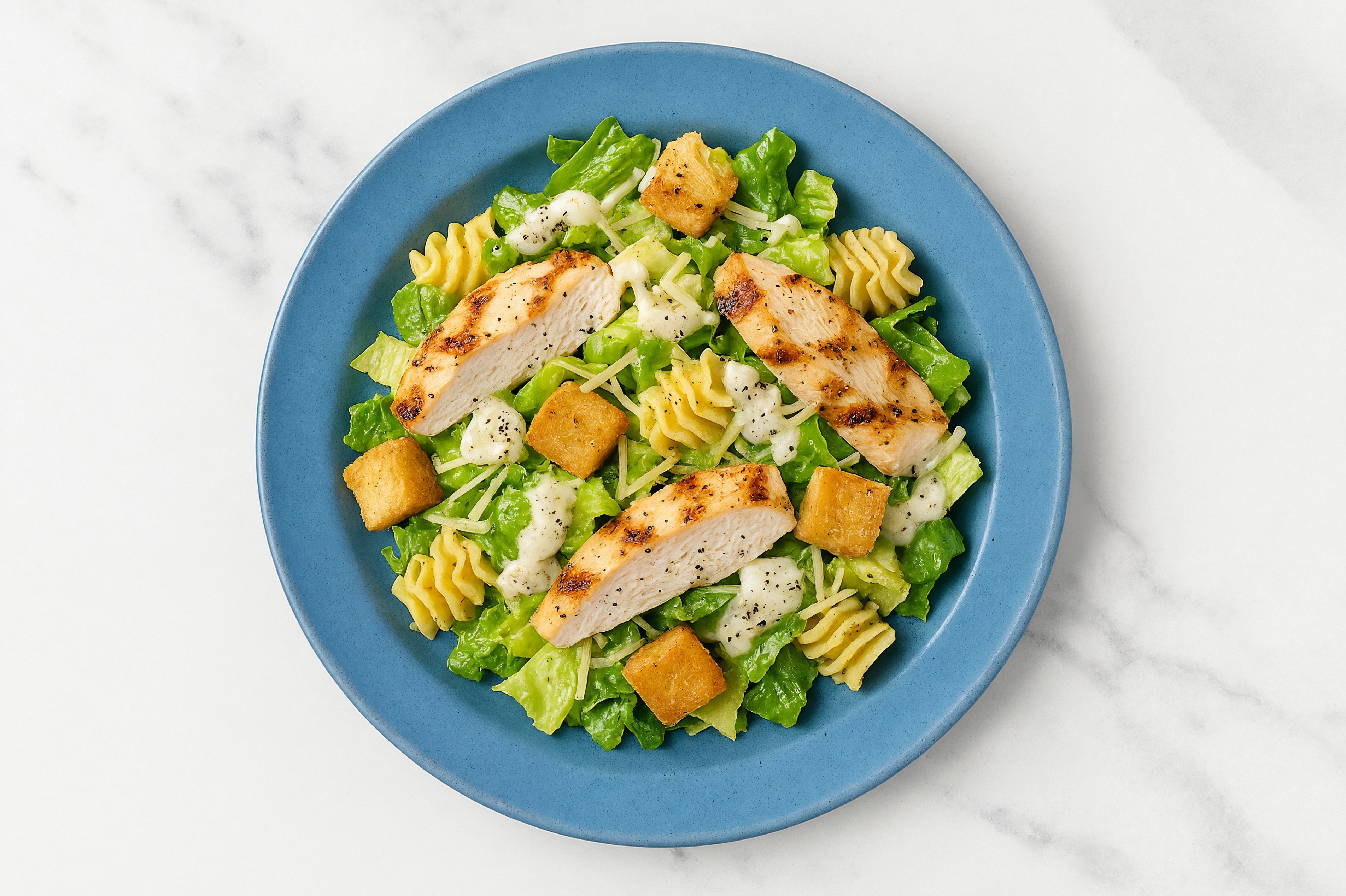 Chicken Caesar Protein Pasta Salad