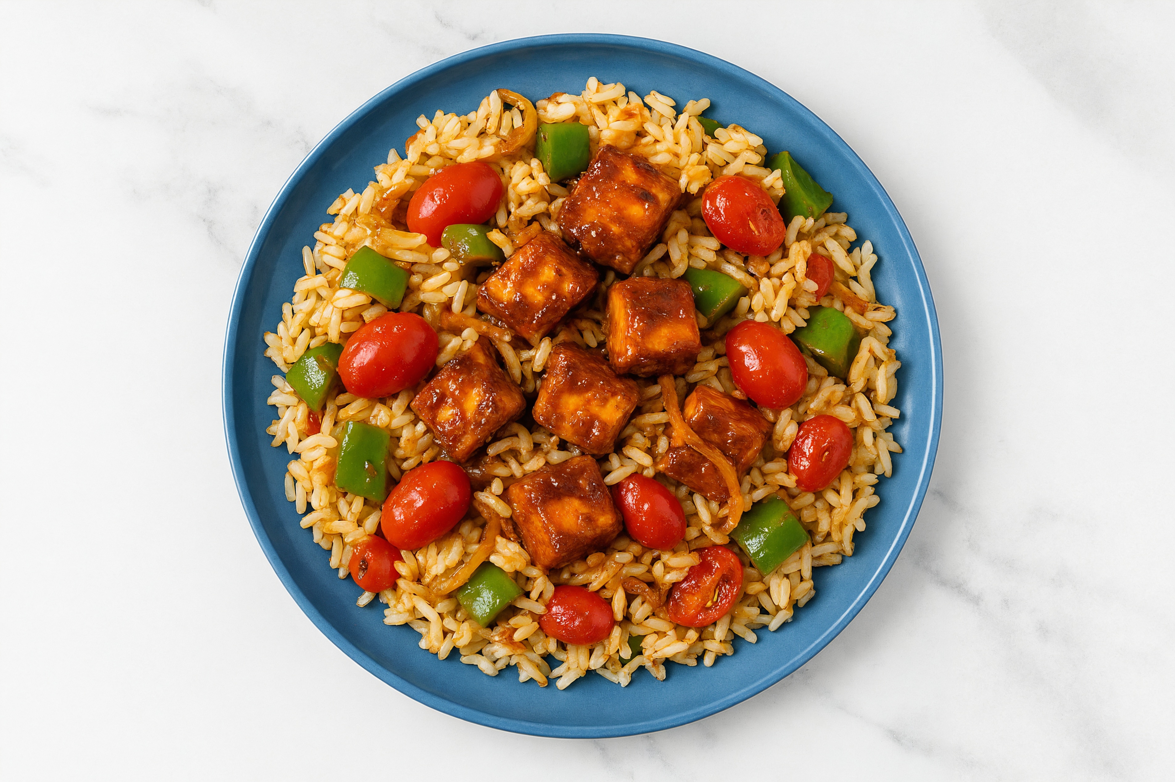 Tandoori Paneer Biryani with Long Grain White Rice