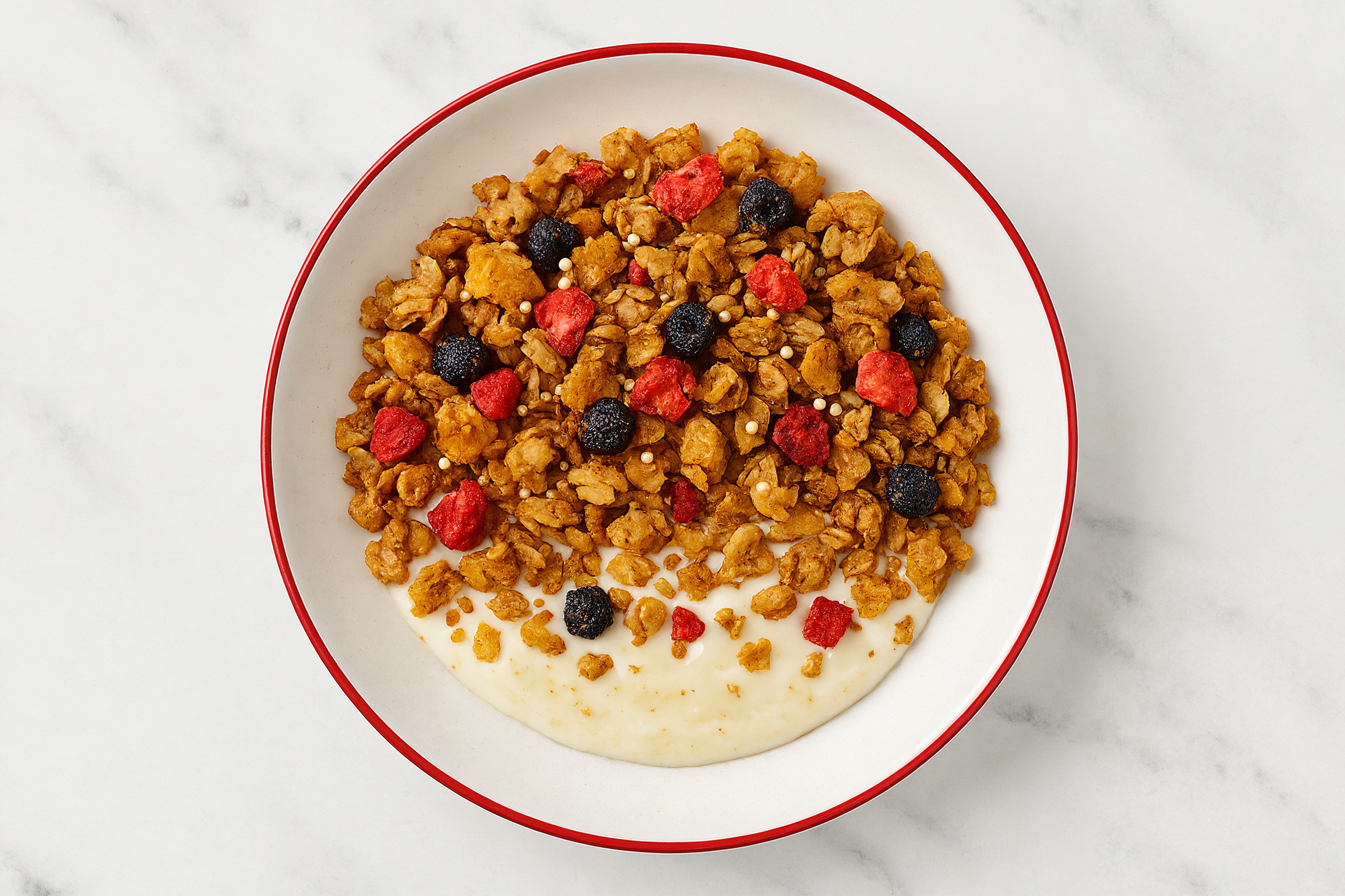 Mixed Berry Granola + Organic Mango Yogurt Bowl