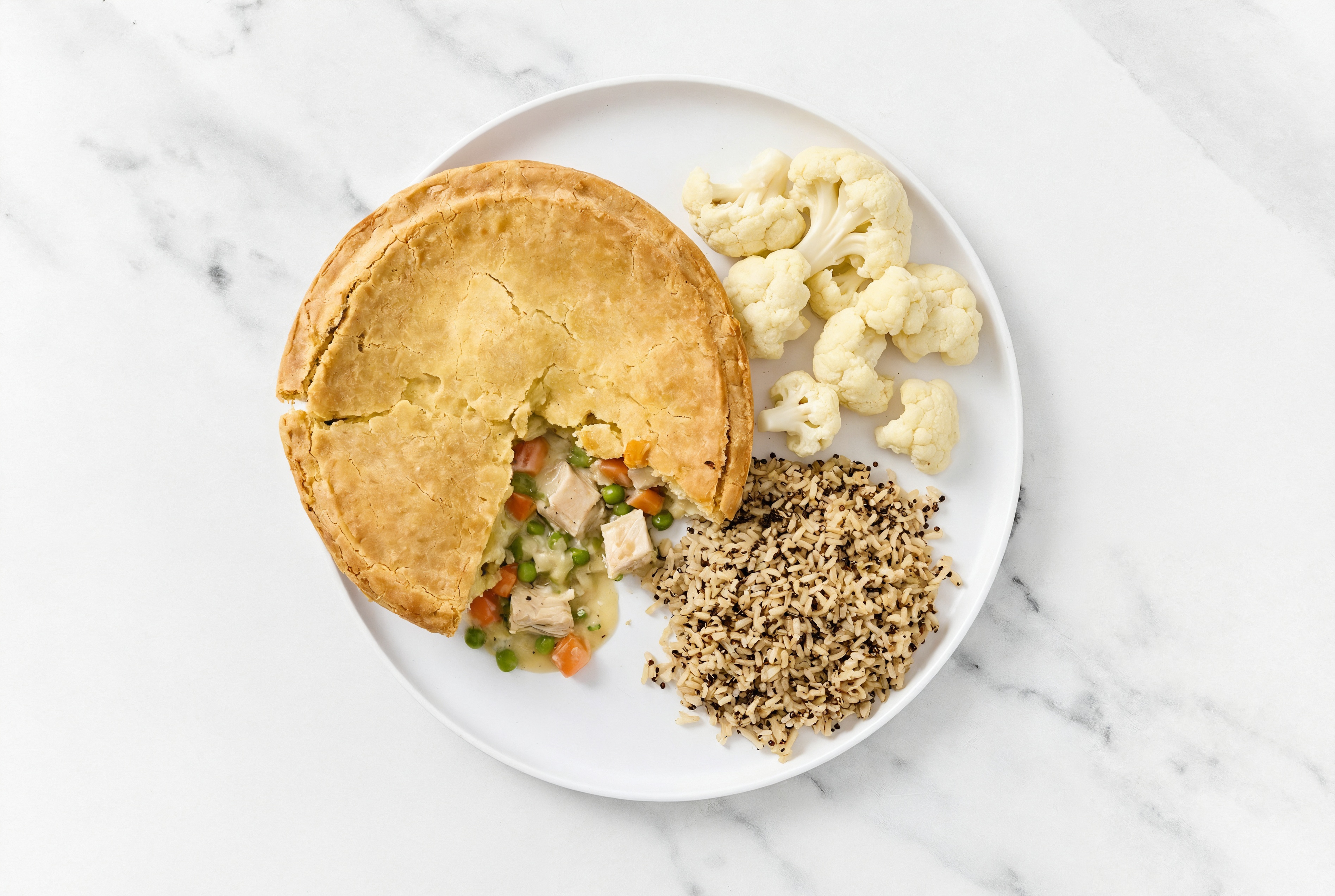 Chicken Pot Pie with Cauliflower & Quinoa Blend