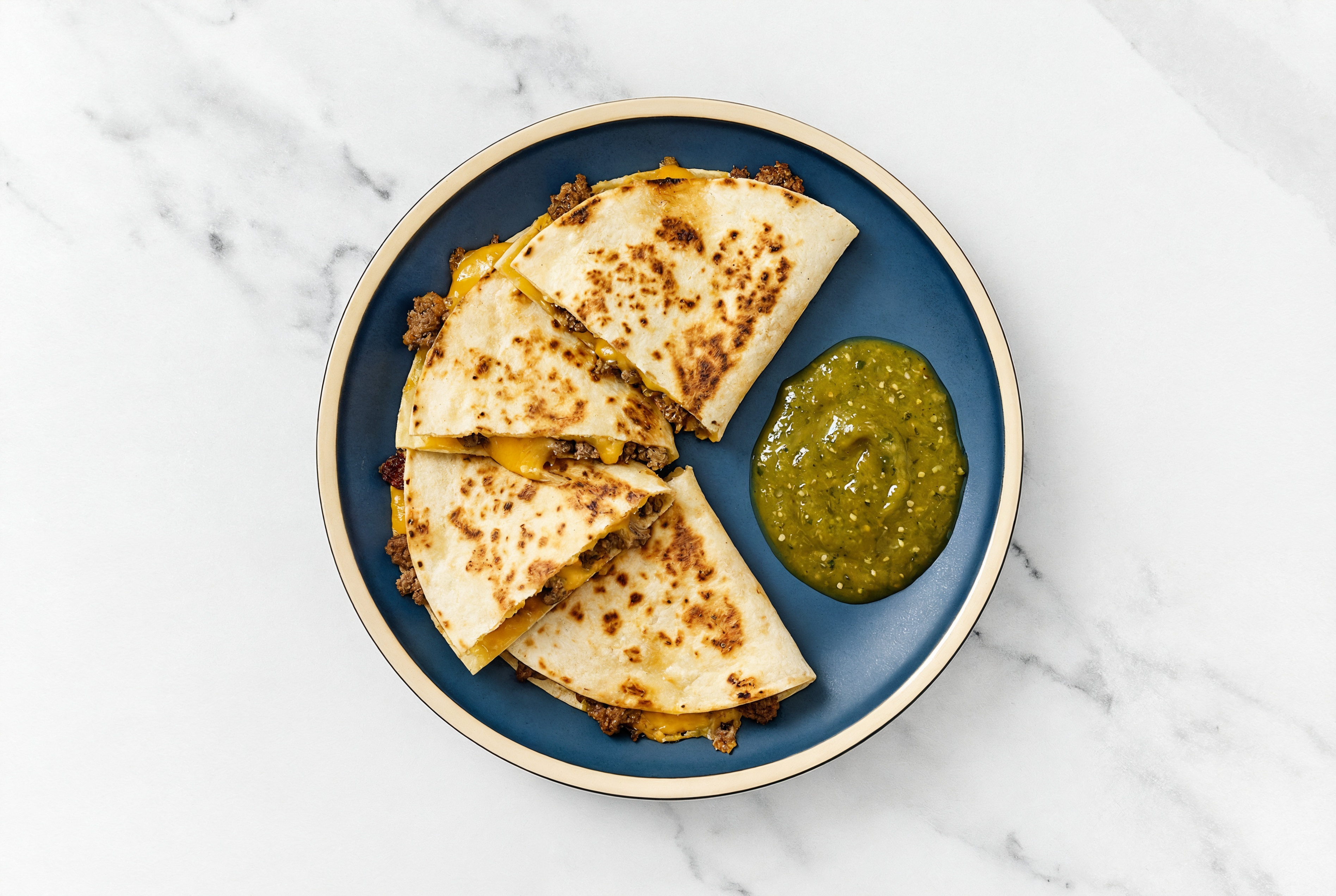 Savory Spicy Bison Quesadillas
