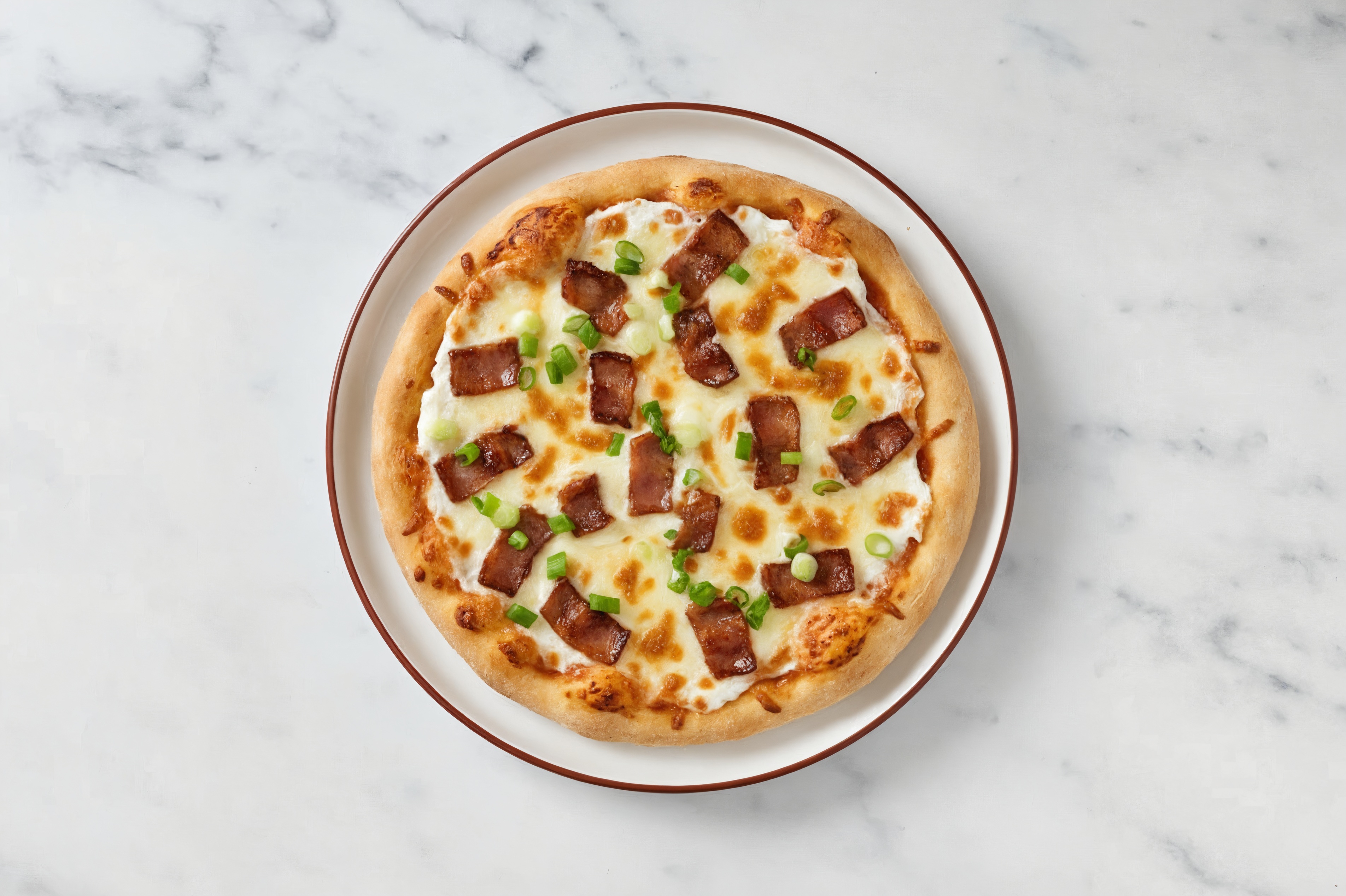 Creamy MyBacon White Gluten-Free Pizza Crusts