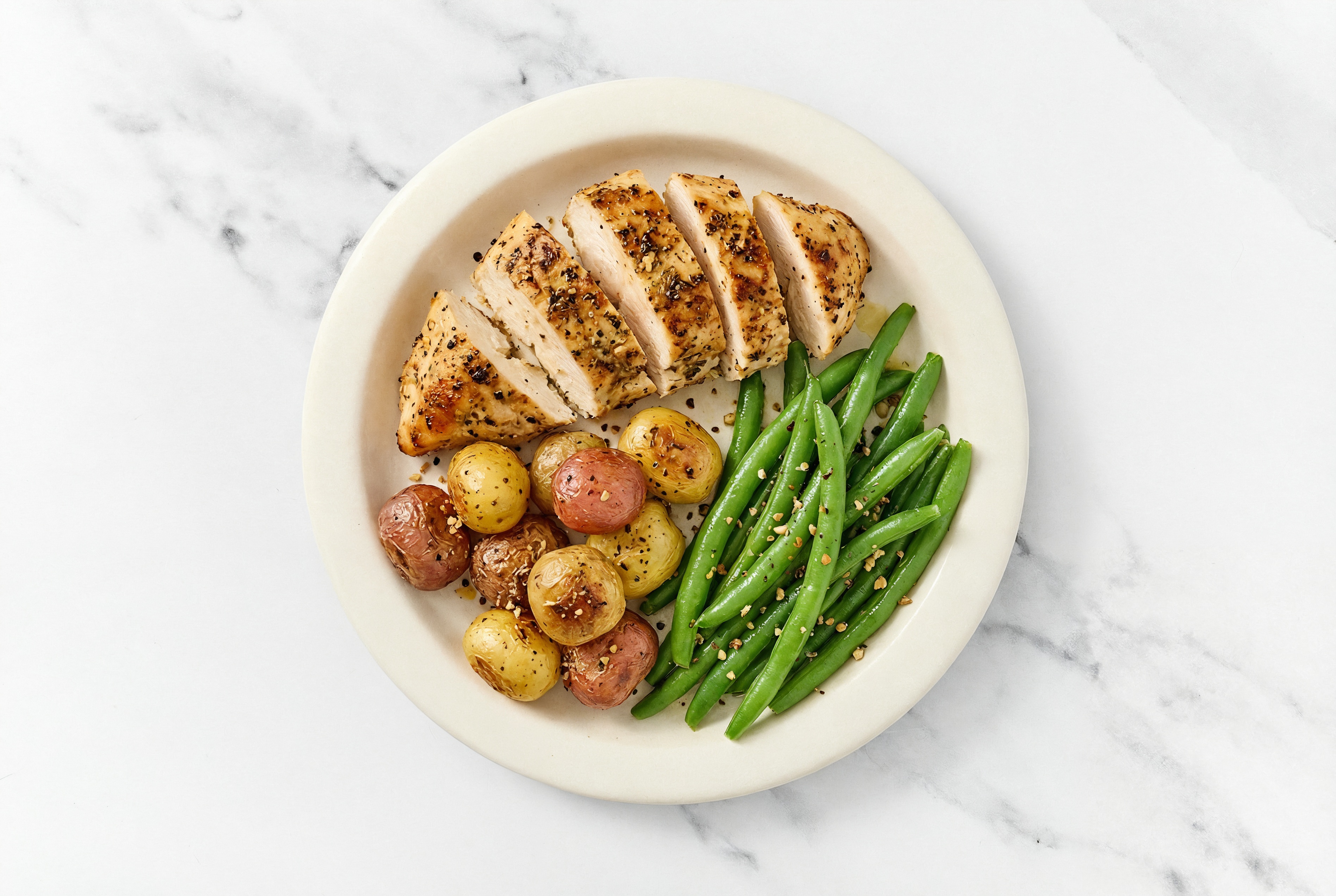 Herby  Pepper + Garlic & Herb Chicken Breast Better-than-TV Dinner