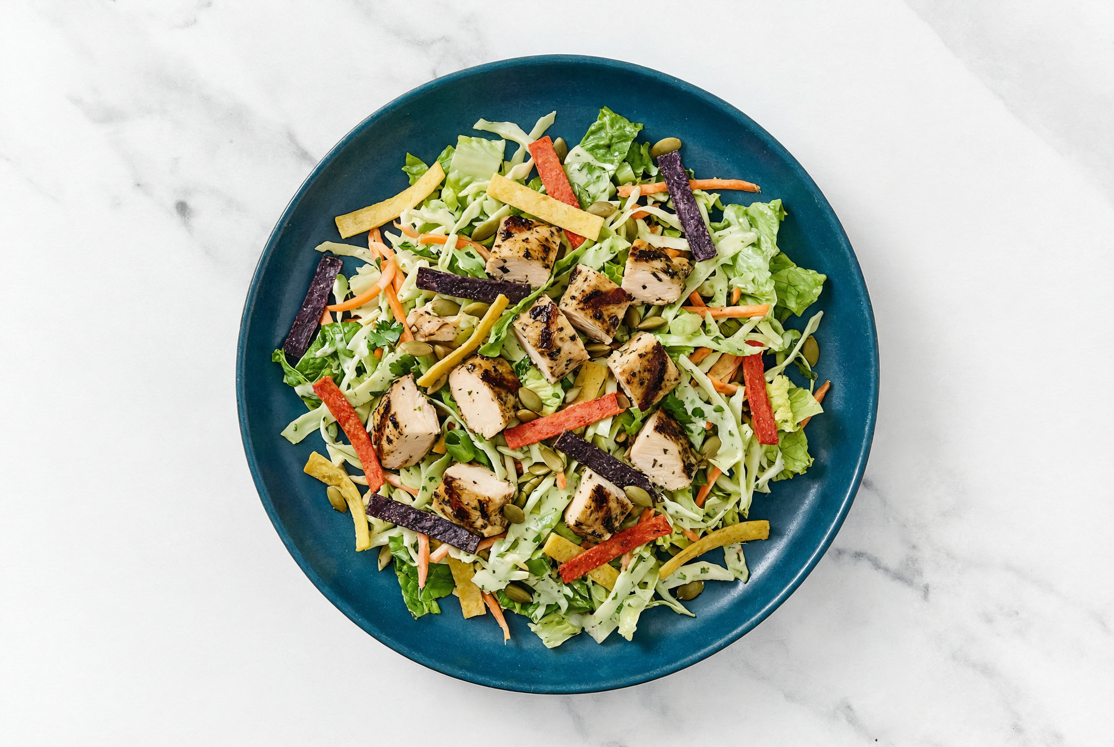 5-Minute Mediterranean Grilled Chicken Breast Southwest Salad