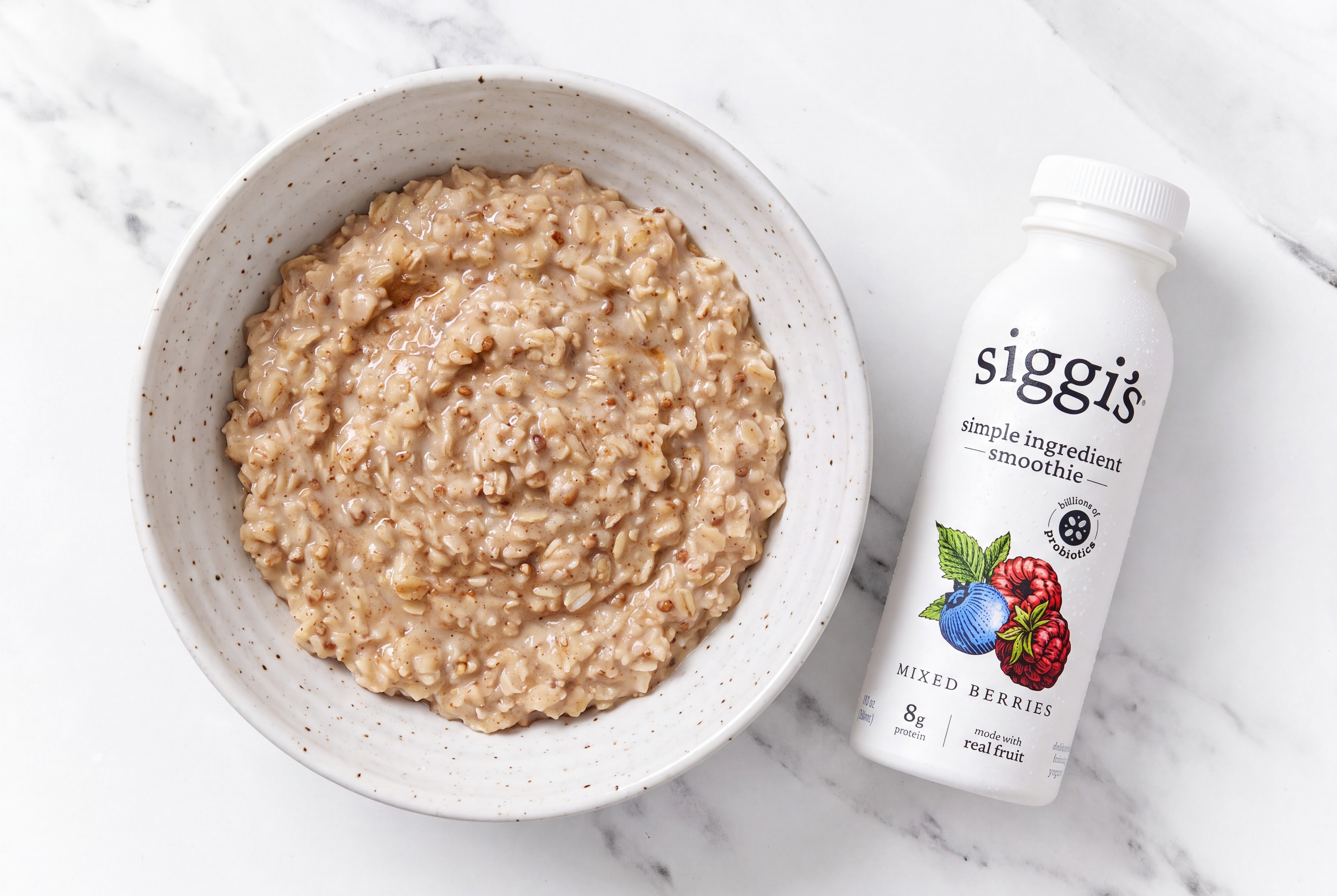 Maple Cinnamon Oatmeal & Mixed Berry Drinkable Yogurt