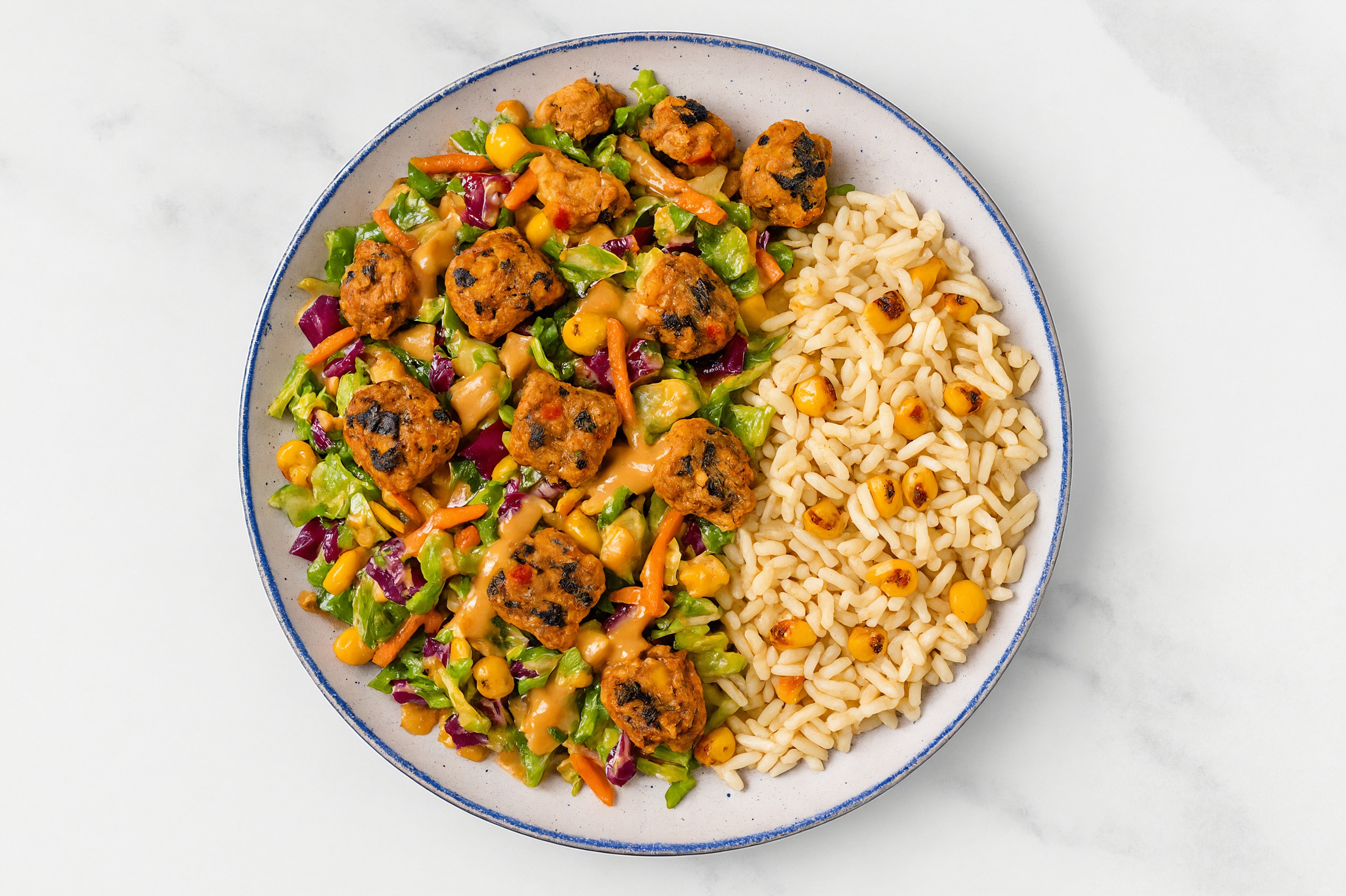 Black Bean Burger Rice Bowl
