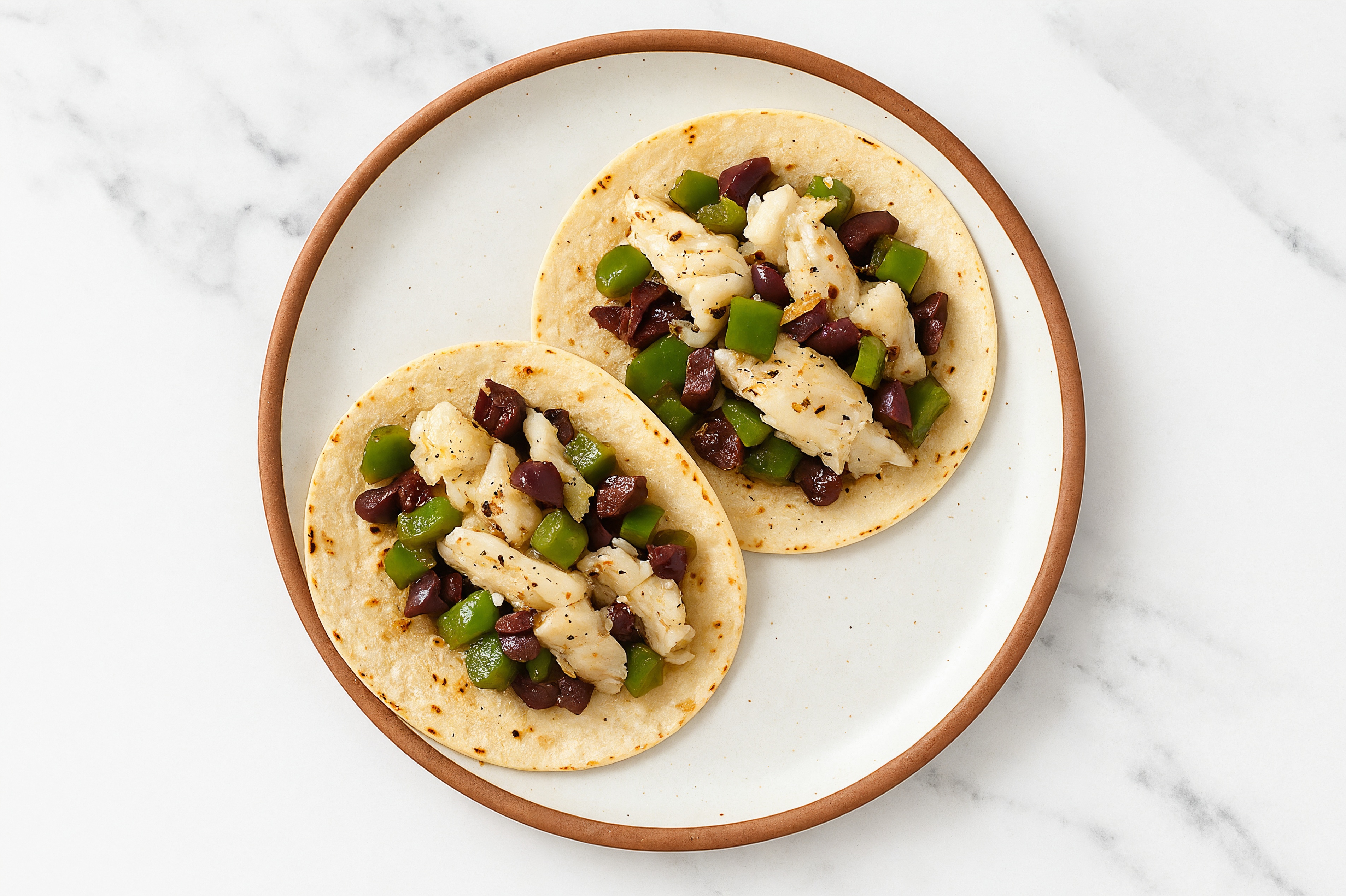 Buttery Baked Cod n' Pepper Fish Tacos