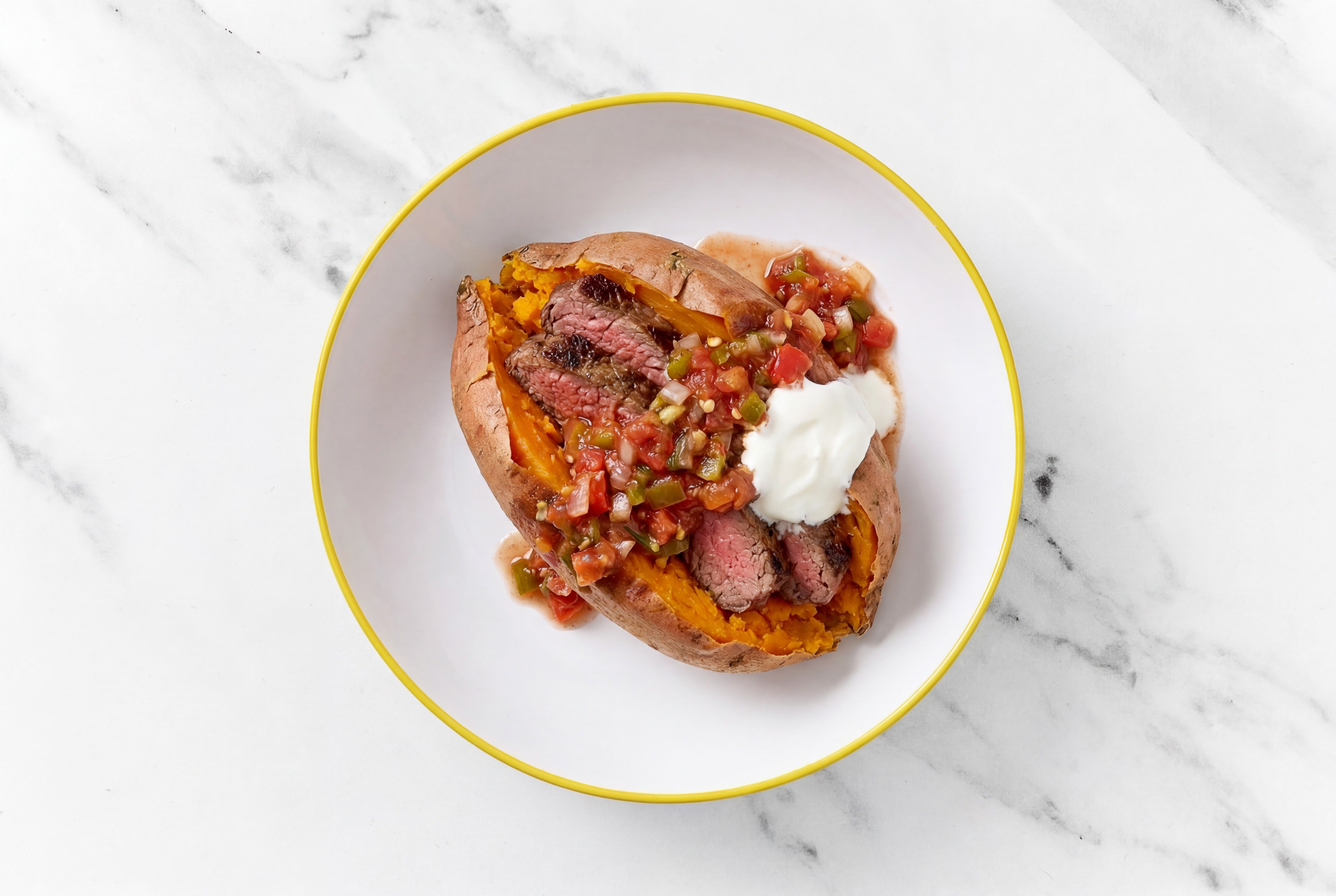  Loaded Mexican Steak Stuffed Sweet Potatoes
