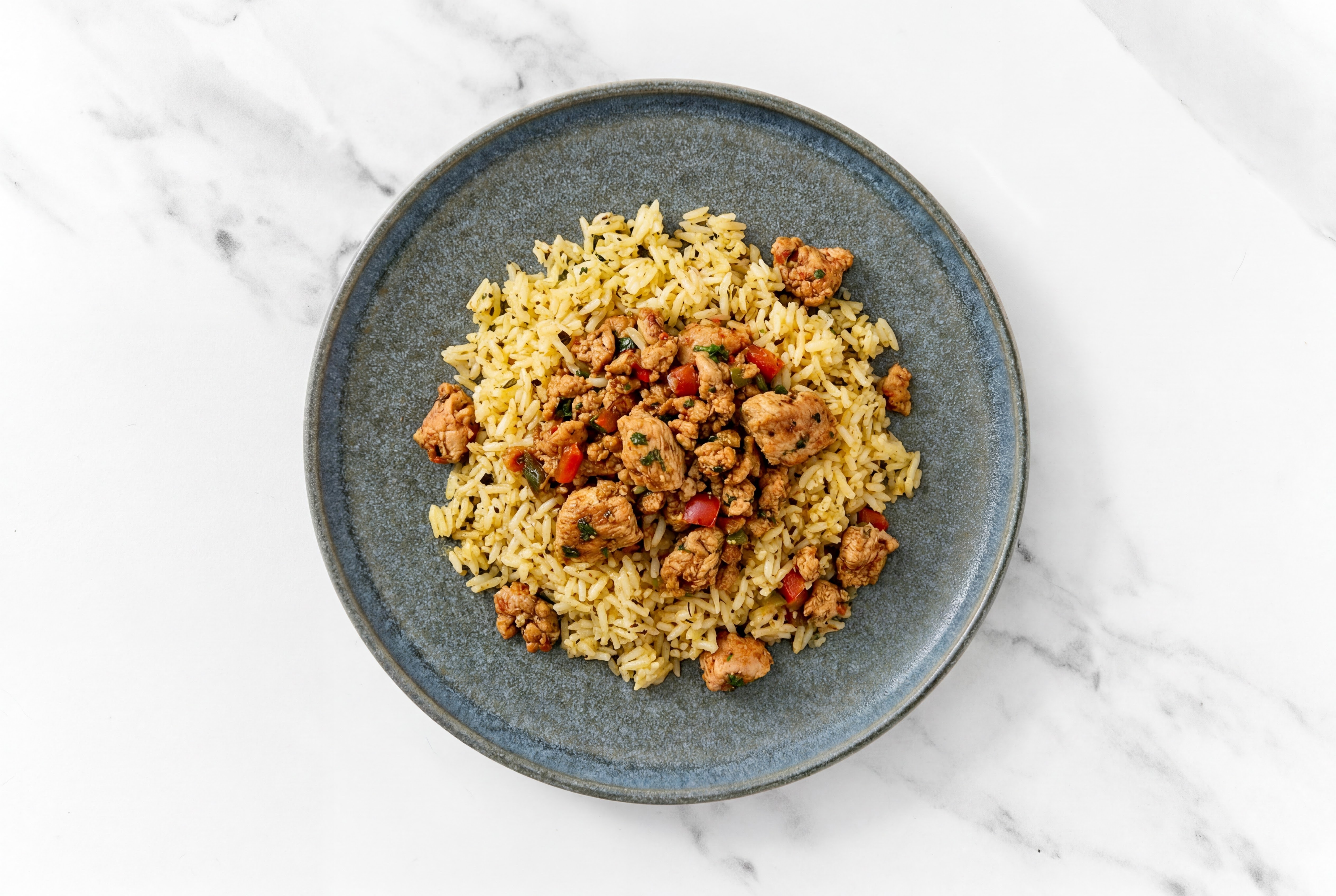 Ground Fajita Chicken + Jasmine Rice
