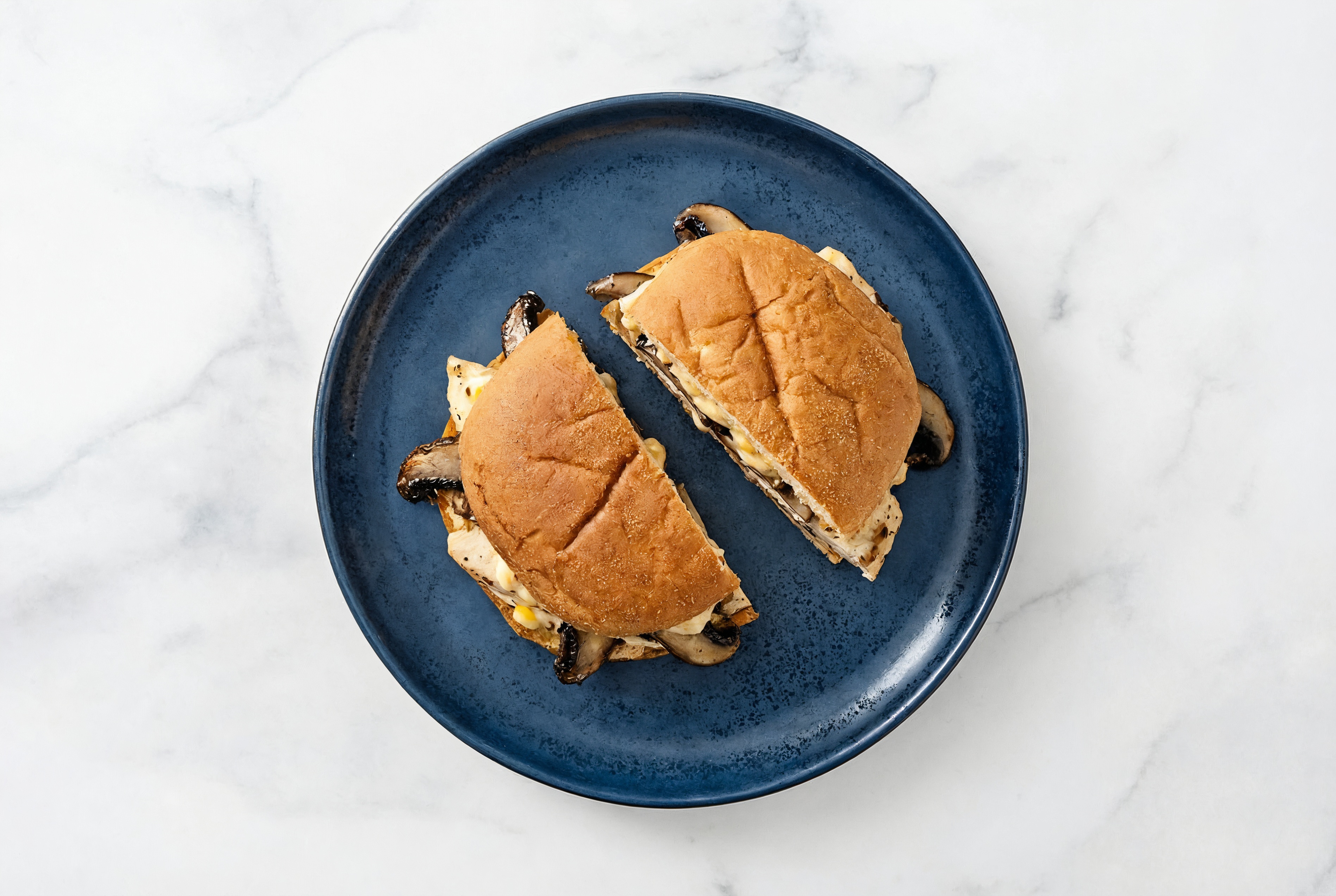 Street Corn Grilled Chicken Sandwich with Portabellas on Gluten-Free Buns