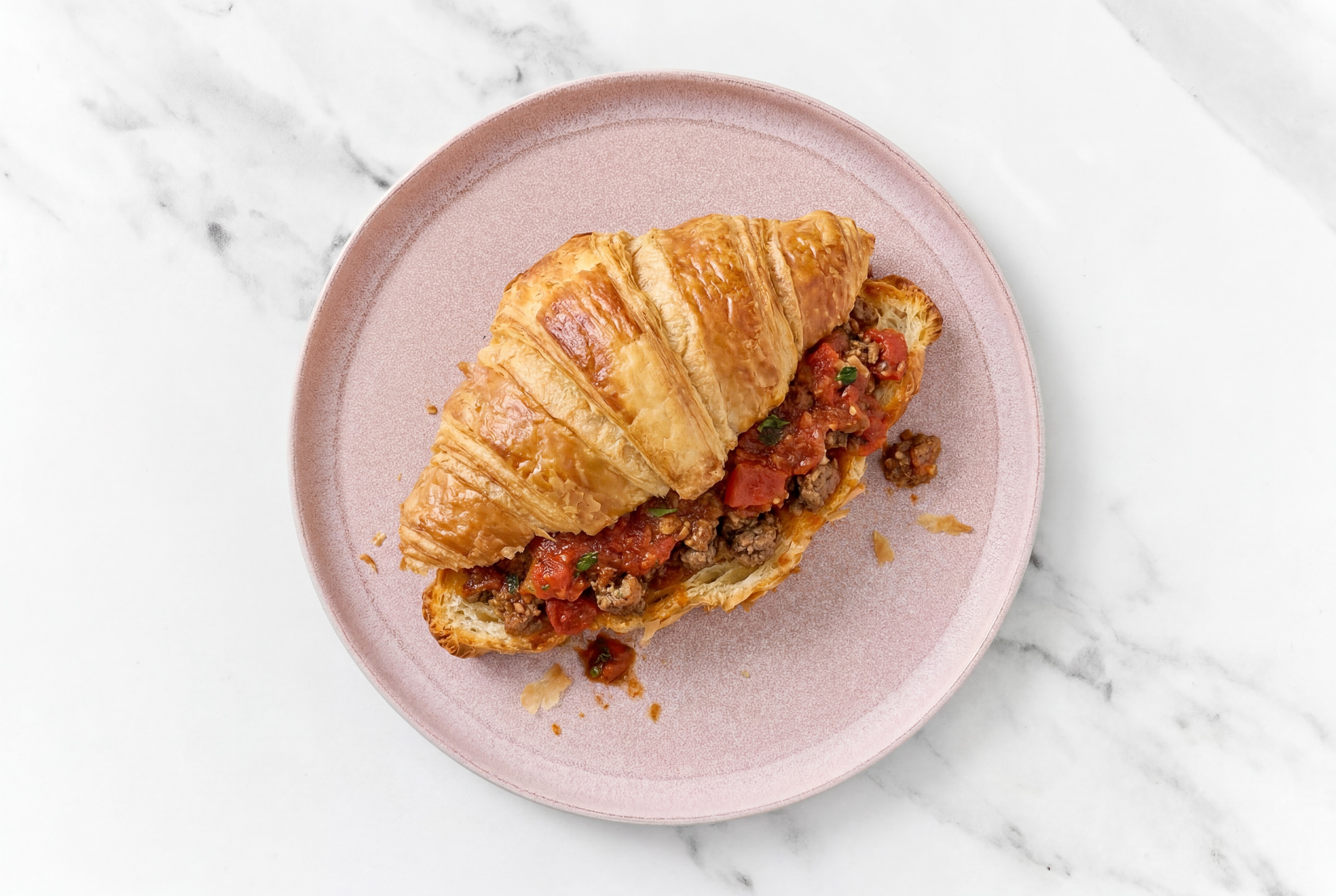  Italian-Style Ground Beef Marinara Sandwich
