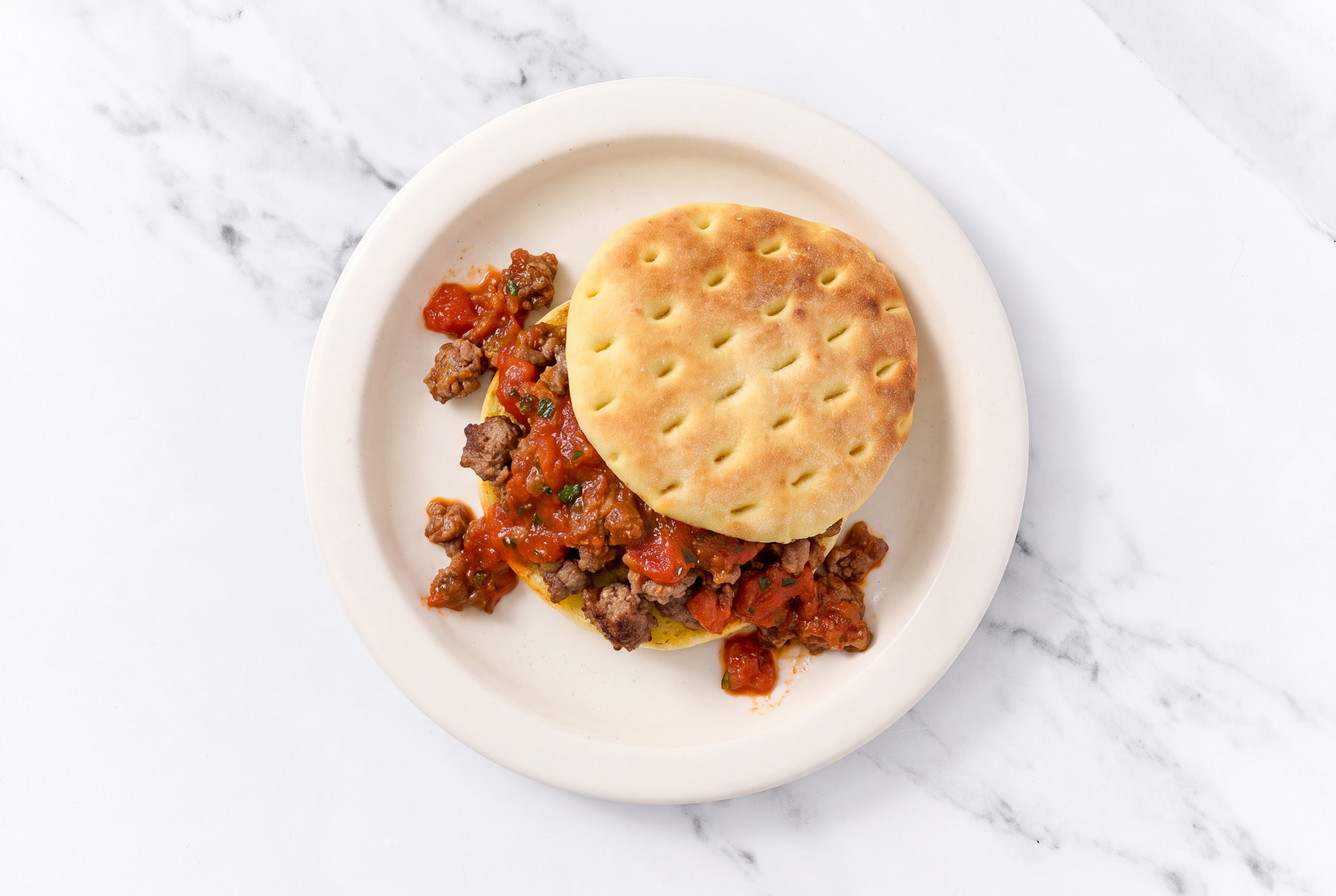 Sloppy Marinara Joe with Ground Beef Patties