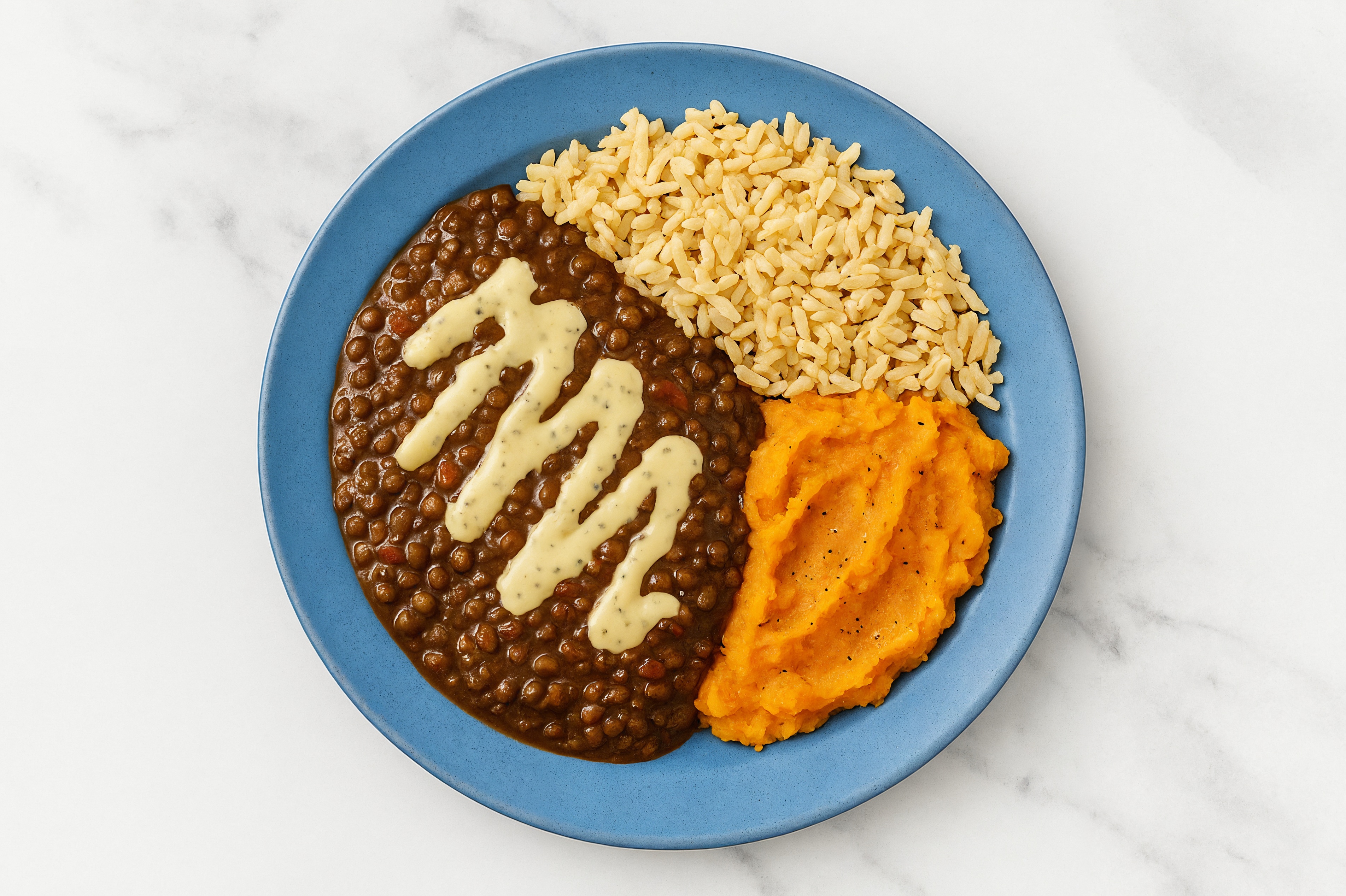 Japanese Sweet Potato + Dal Brown Rice Bowl