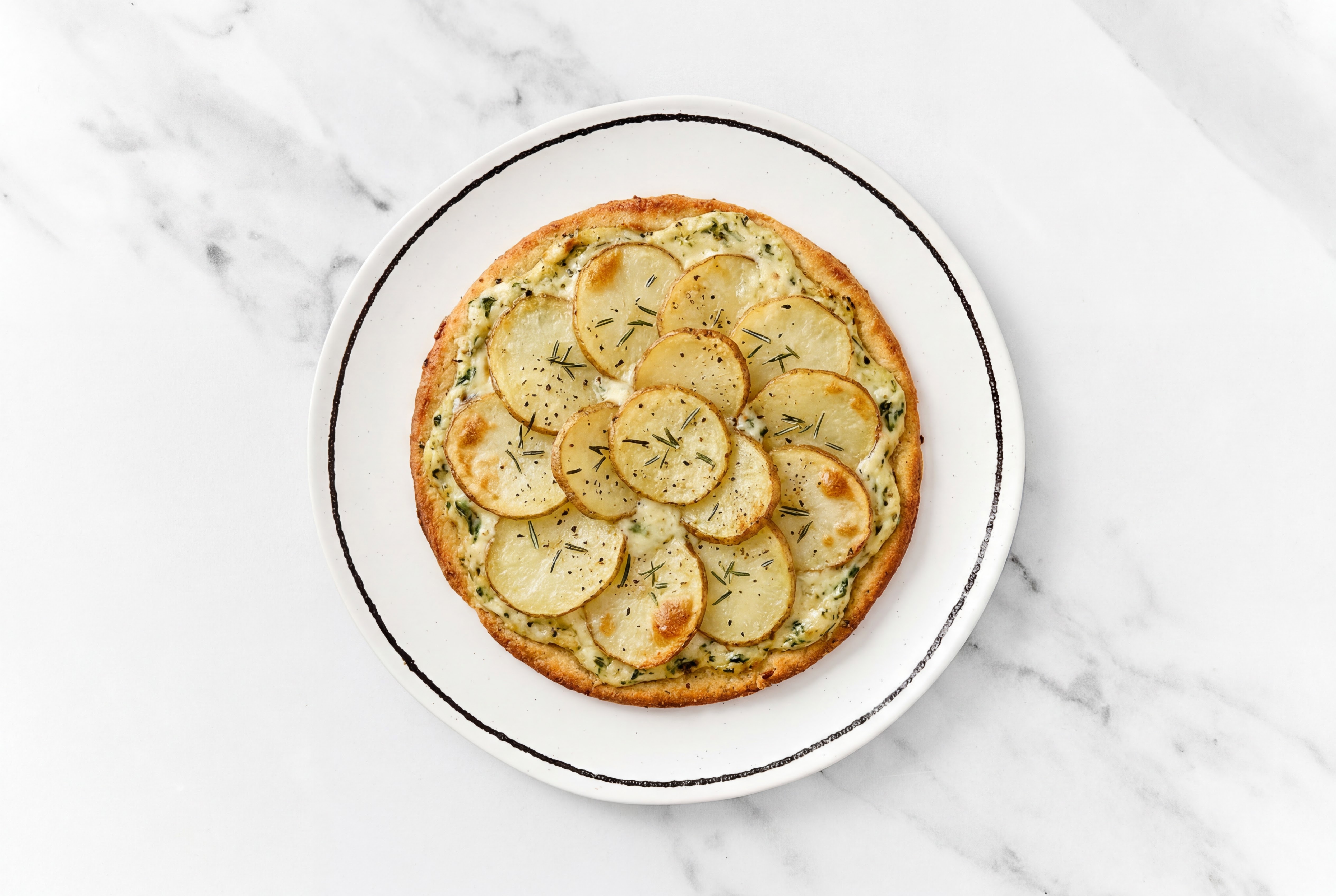 Creamy Rosemary Potato Flatbread