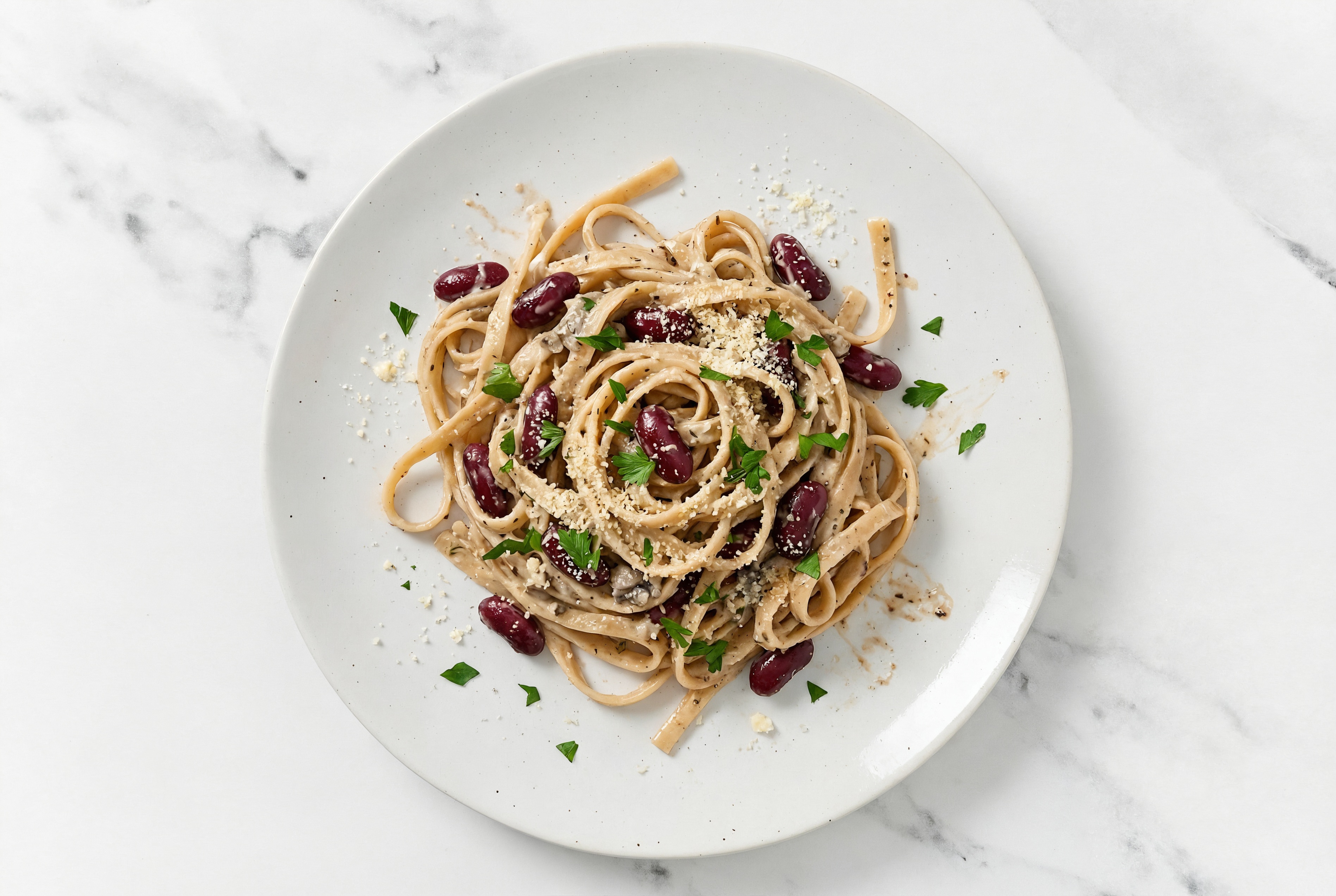 Kidney Beans Truffle Linguine