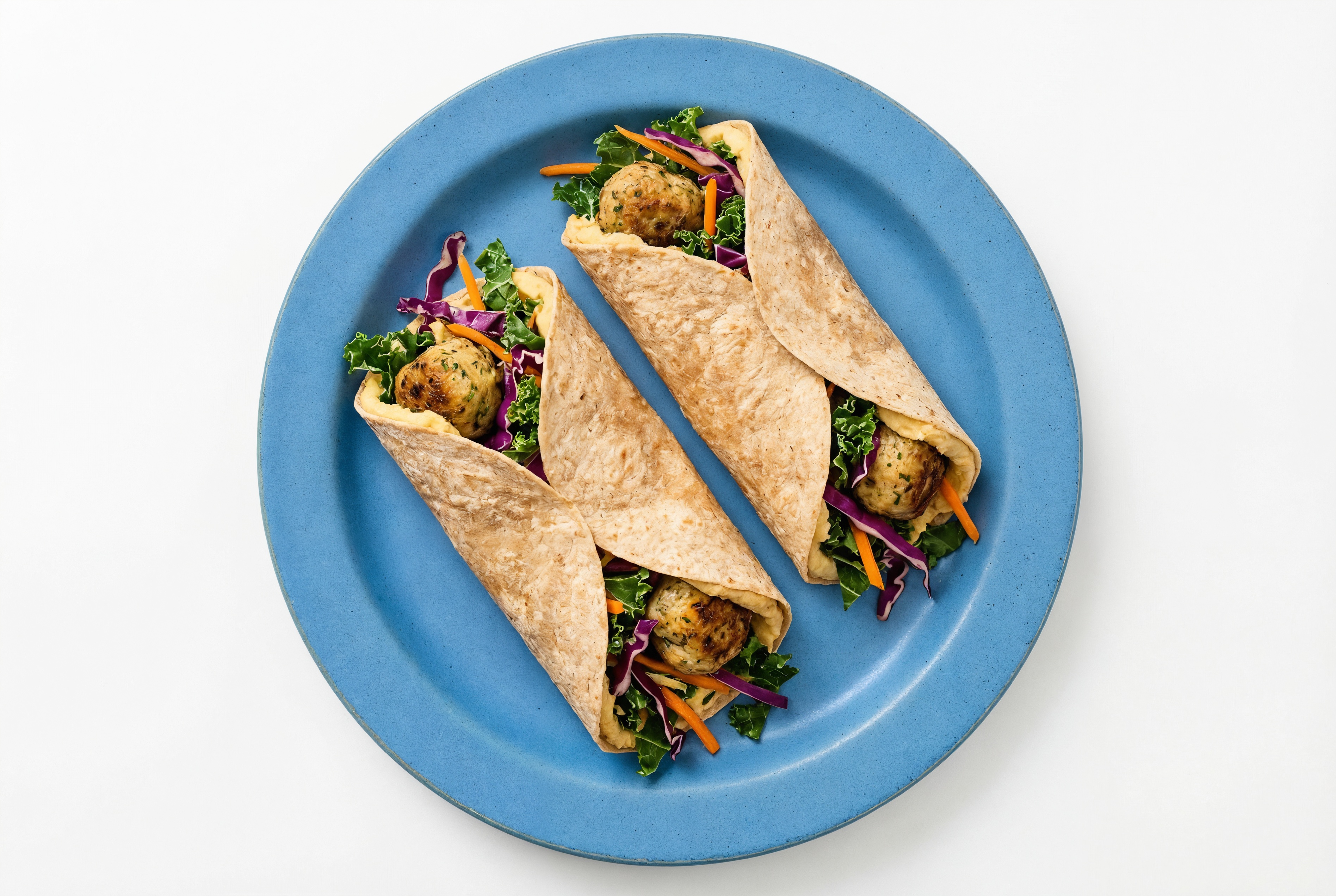  French Onion Hummus Turkey Meatball Wrap