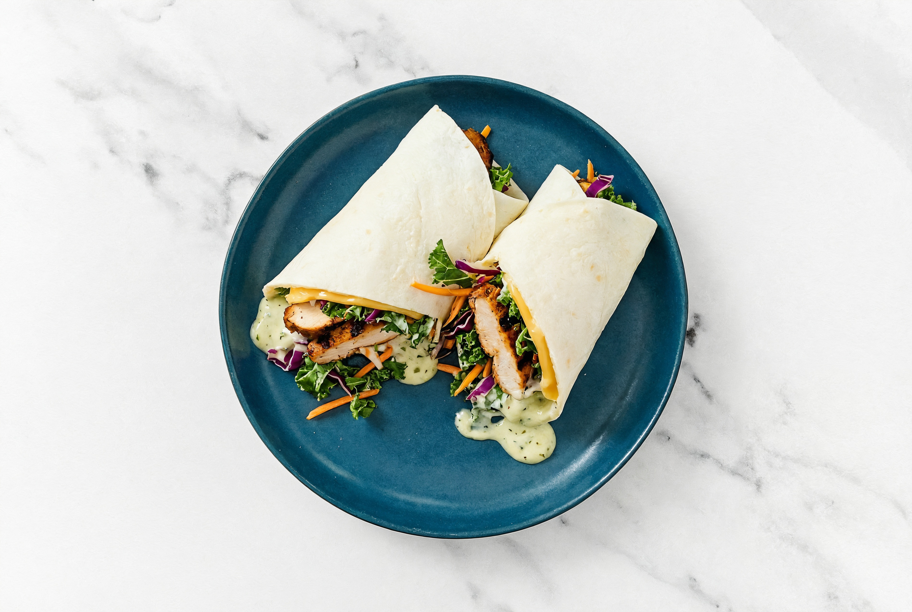 Jalapeño Blackened Chicken + American Wraps with Rainbow Veggies