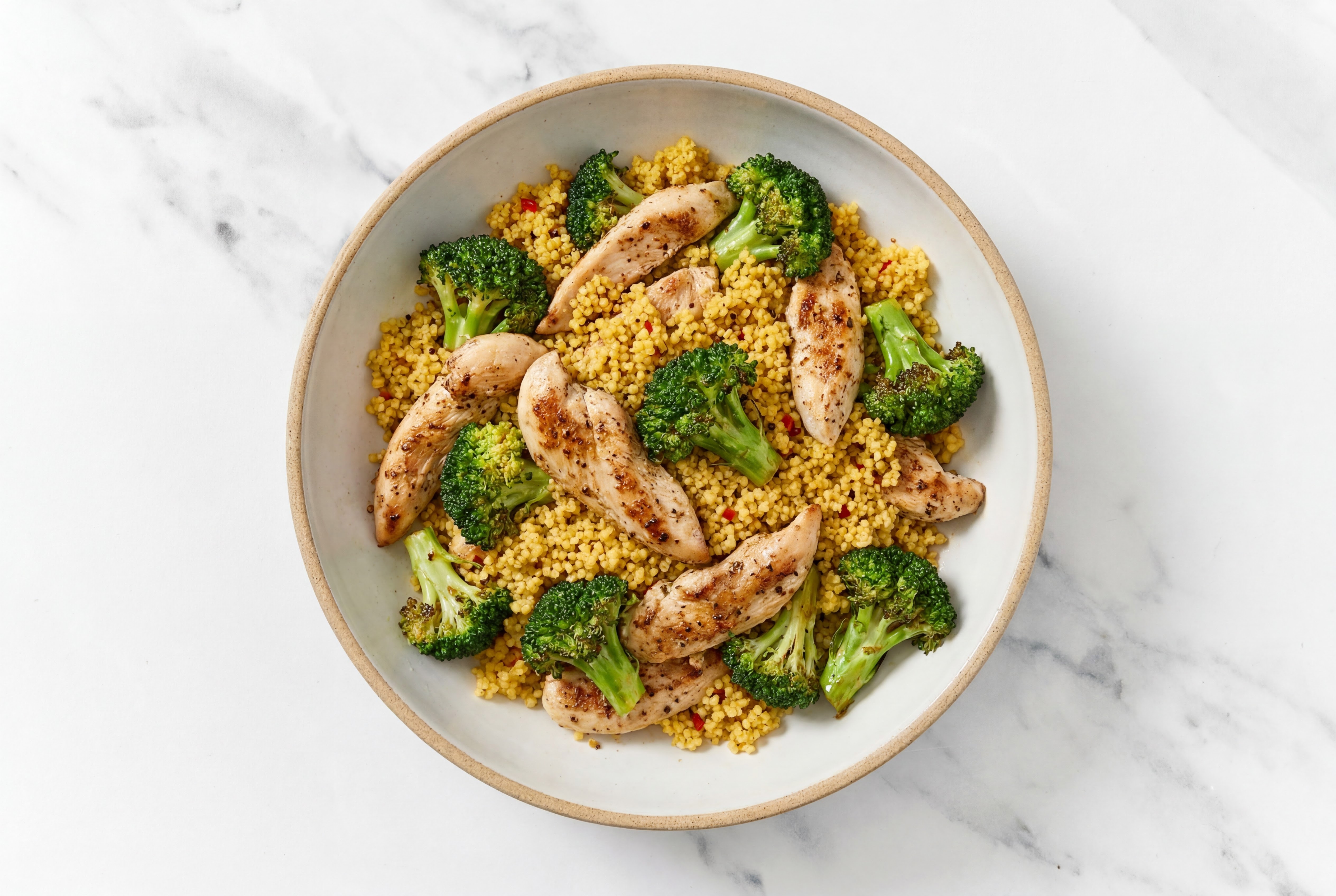 Chicken + Broccoli Bunches Spiced Couscous