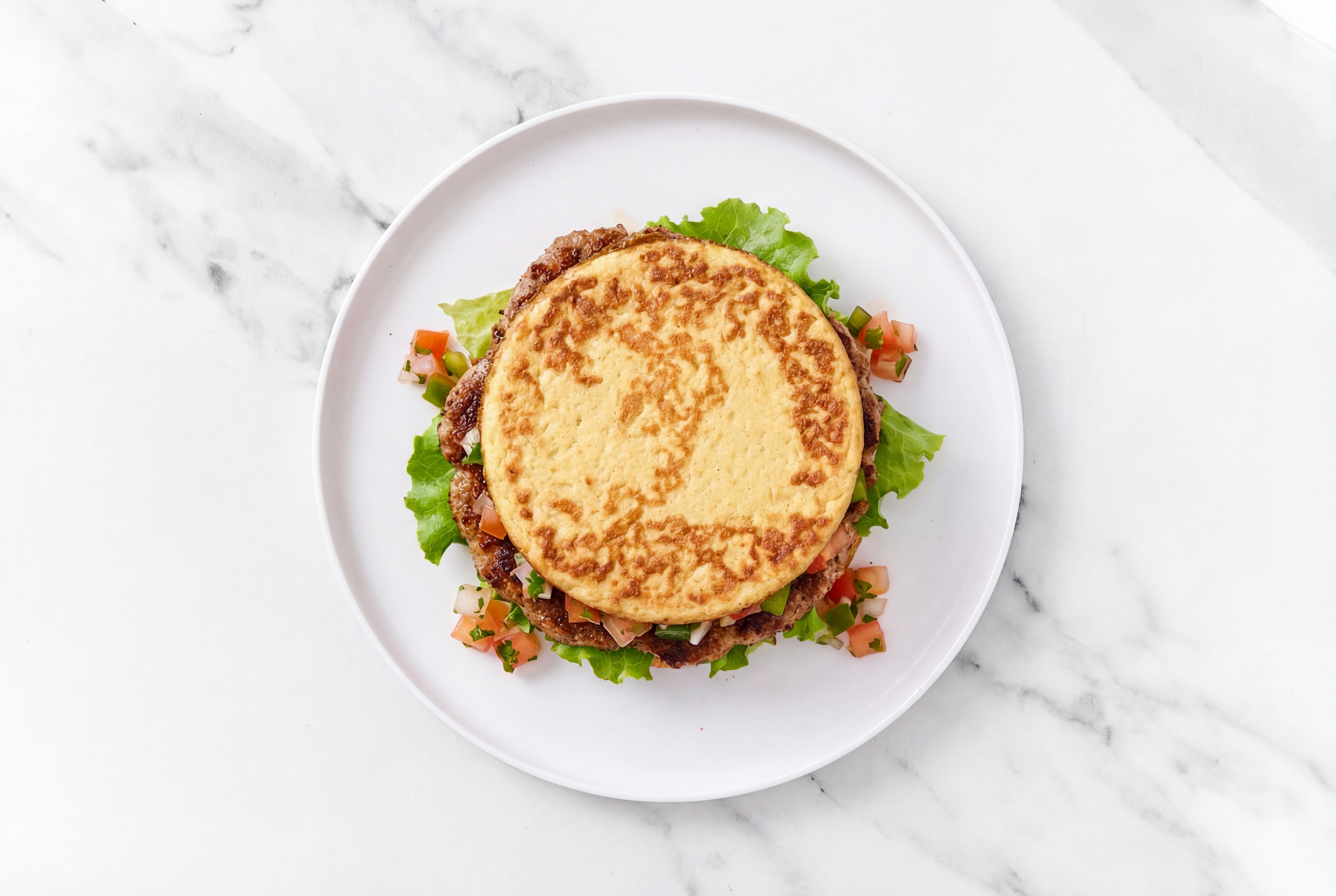 Low-Carb Blackened Italian-Style Ground Beef Burger