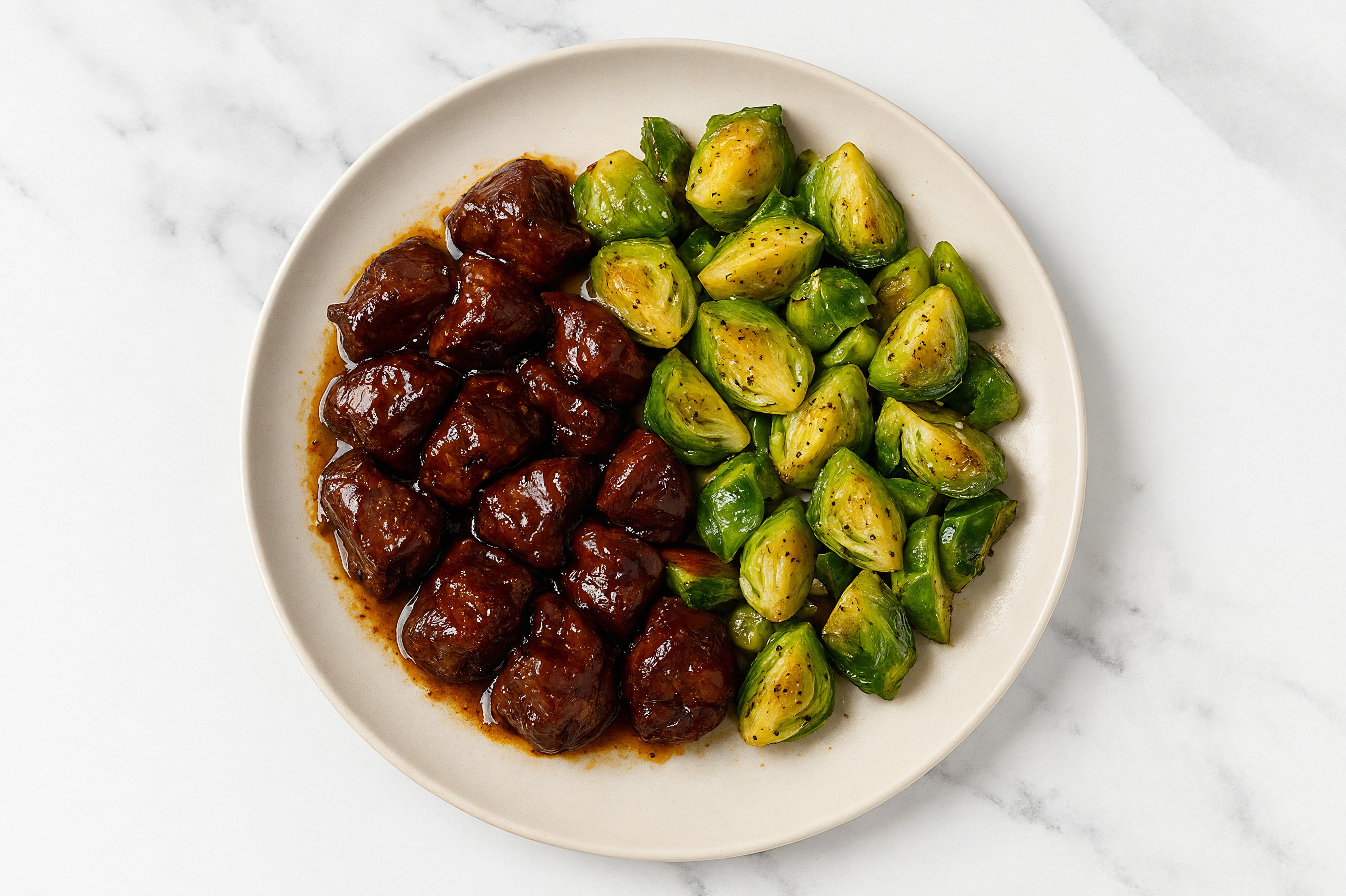 Teriyaki Roasted Lamb & Brussels Sprouts