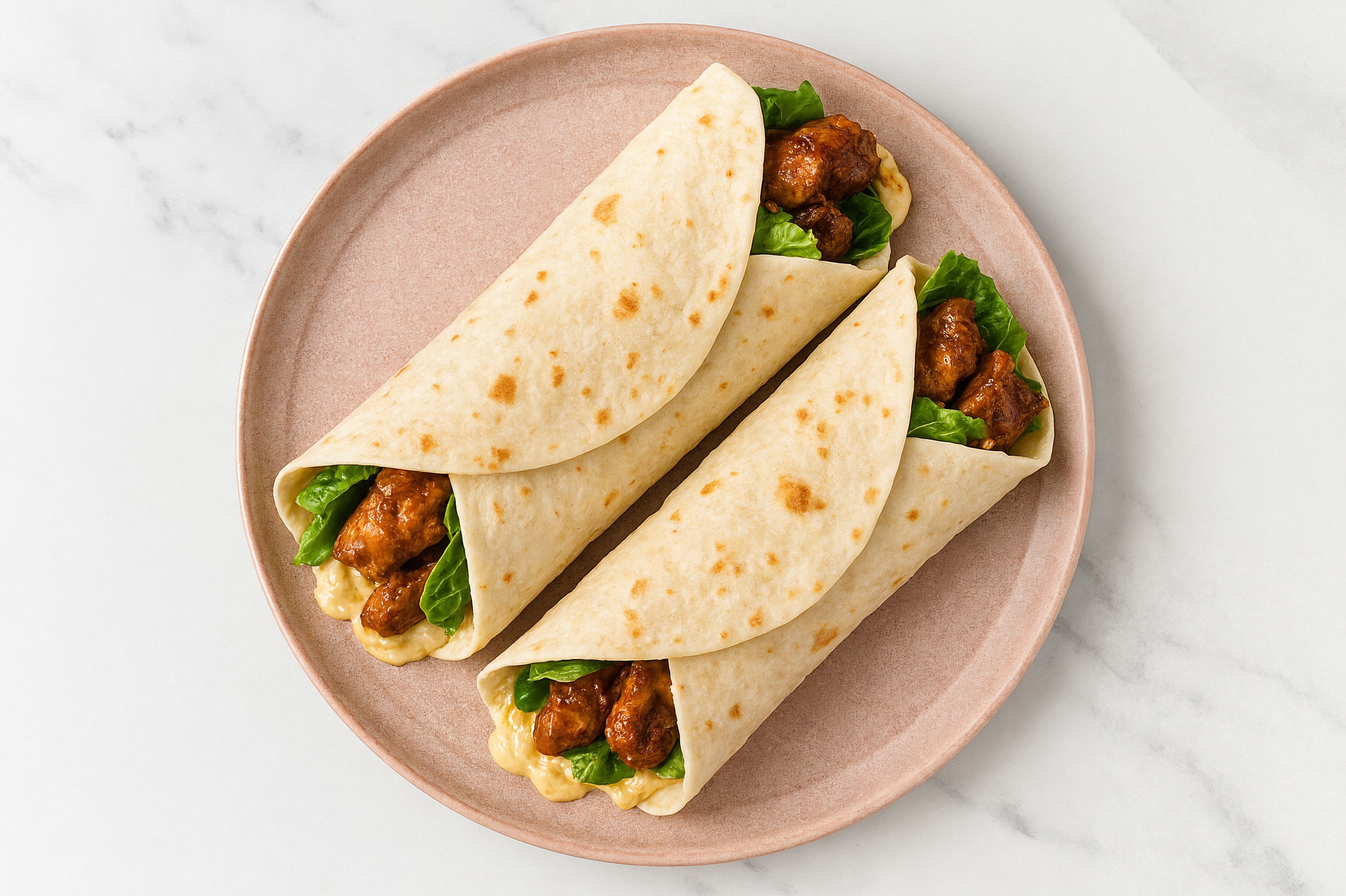 Tandoori Chicken + Lemony Hummus Wrap