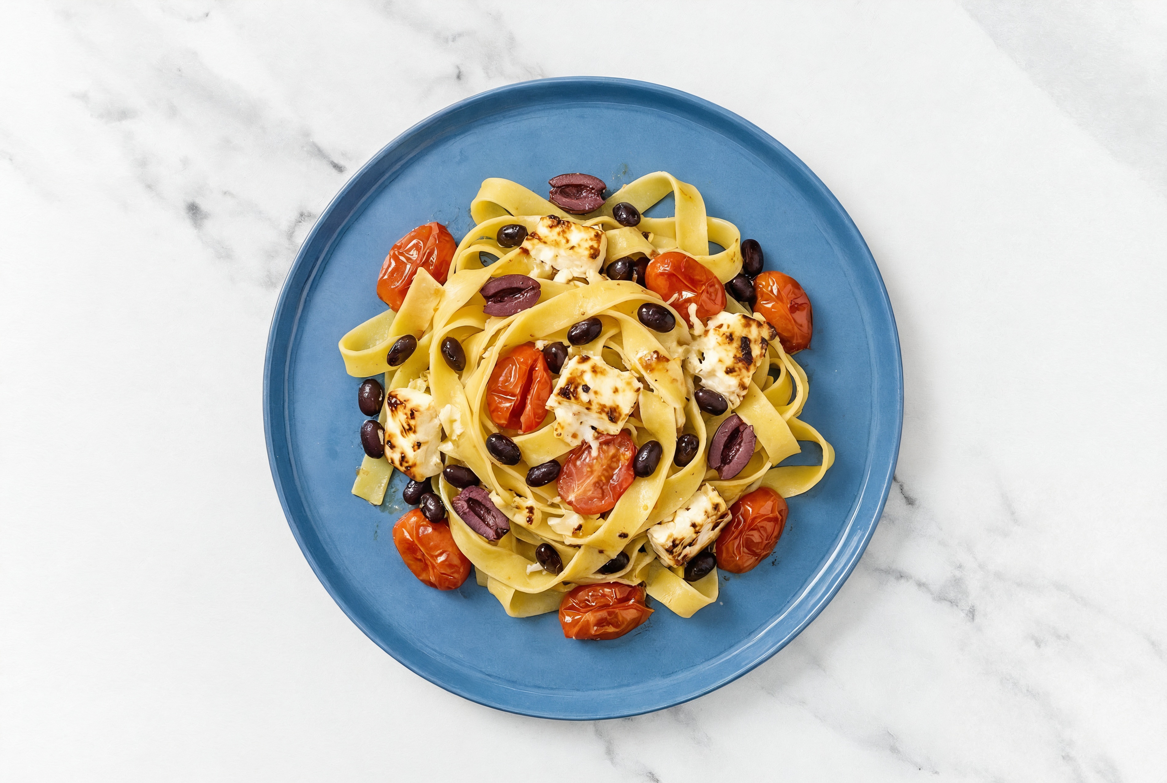  Mediterranean Baked Feta Egg Tagliatelle Pasta