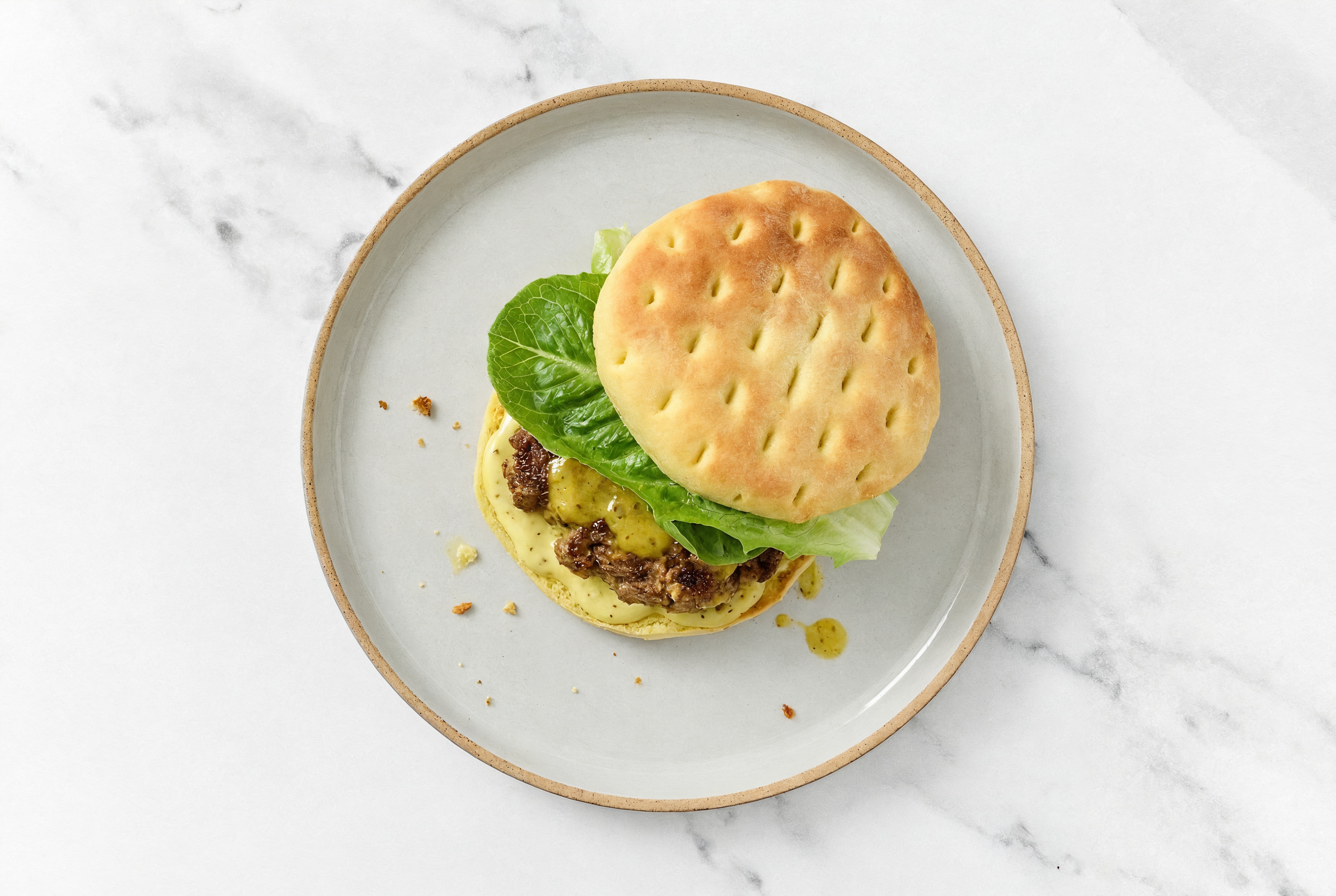 Tandoori Beef Burger with Honey Mustard Sauce