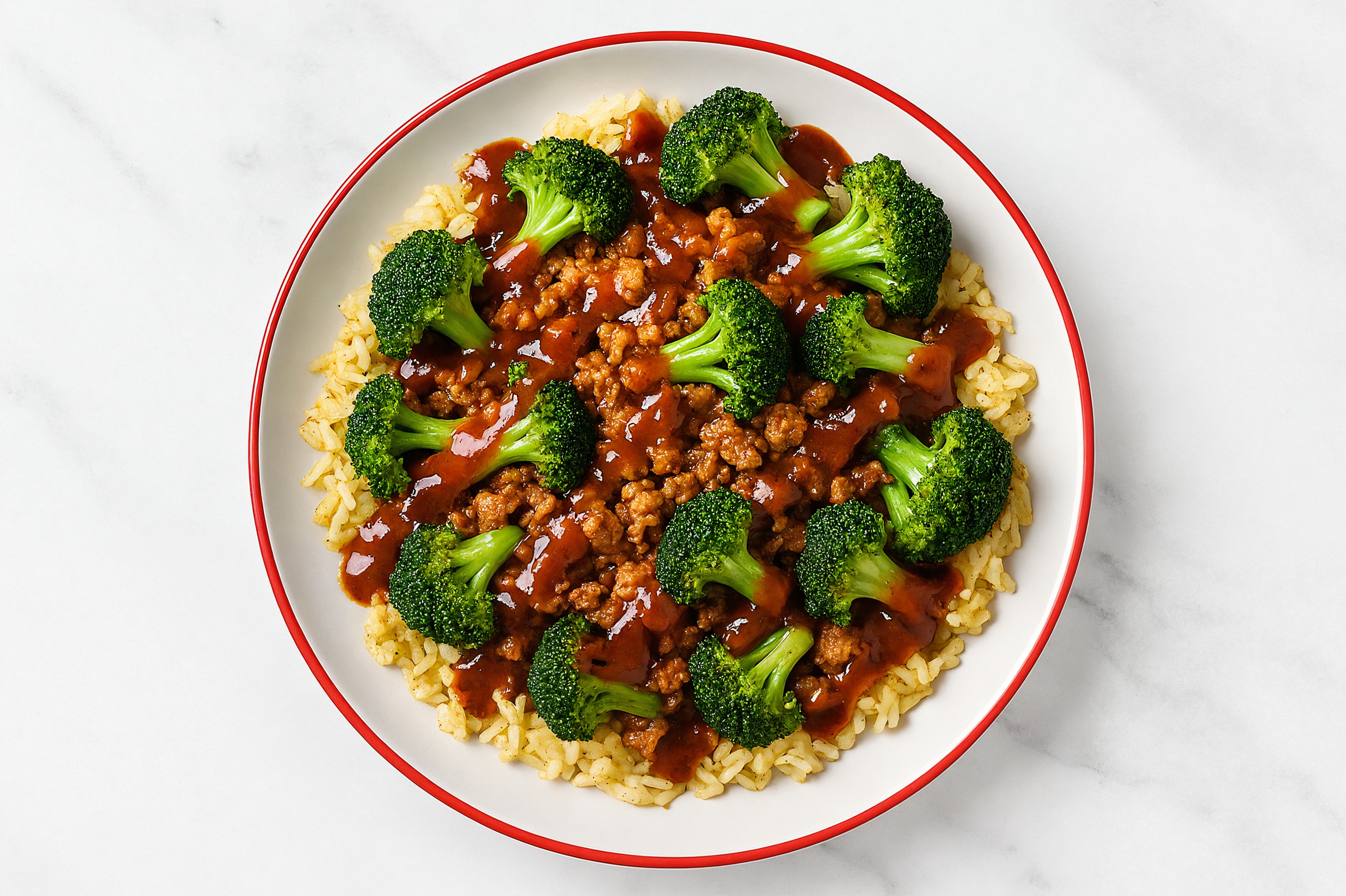 Ground Turkey & Broccoli Grain Bowl with Smoky Sweet Hickory