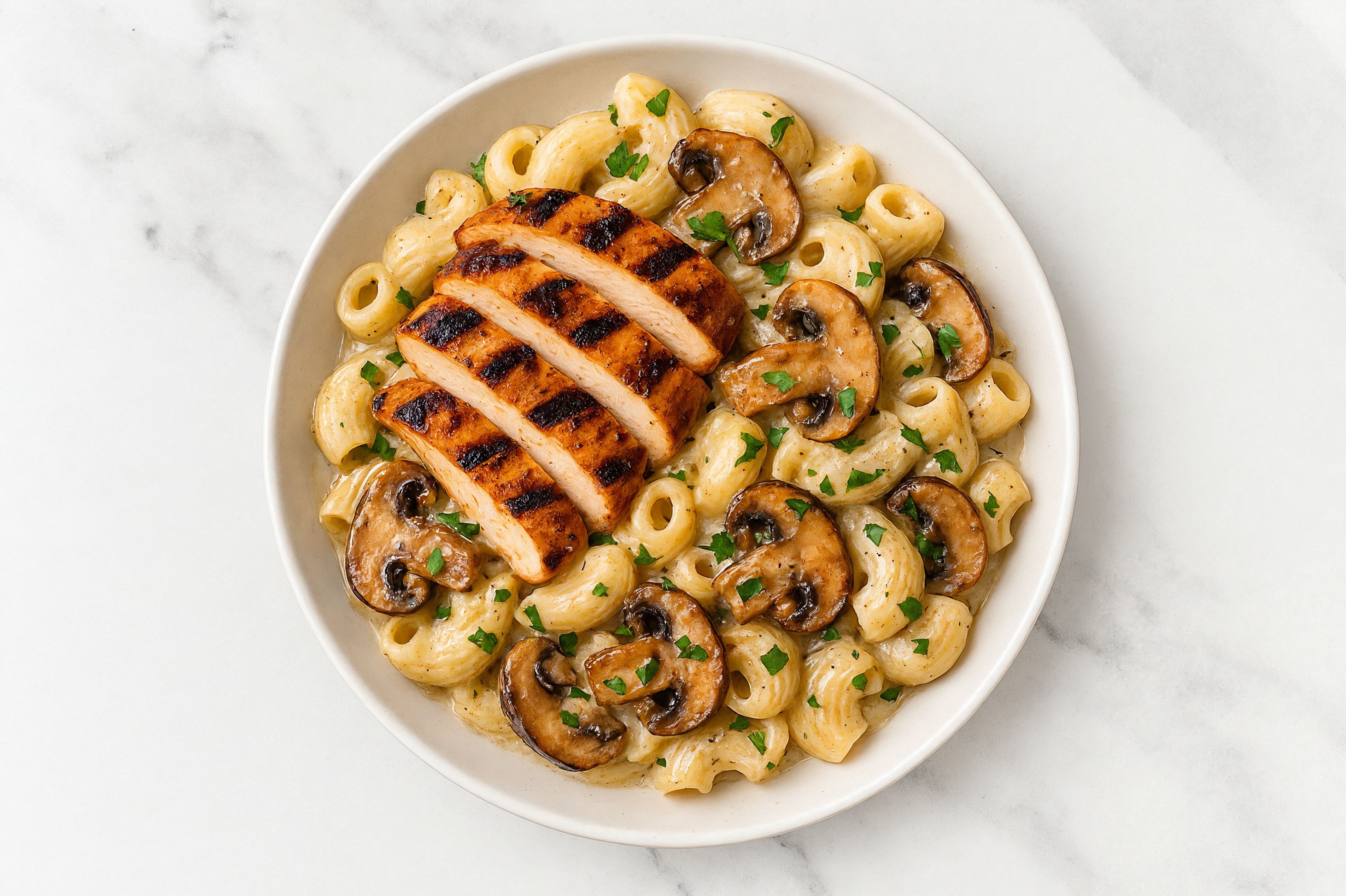 Blackened Chicken Truffle Chiocciole Pasta