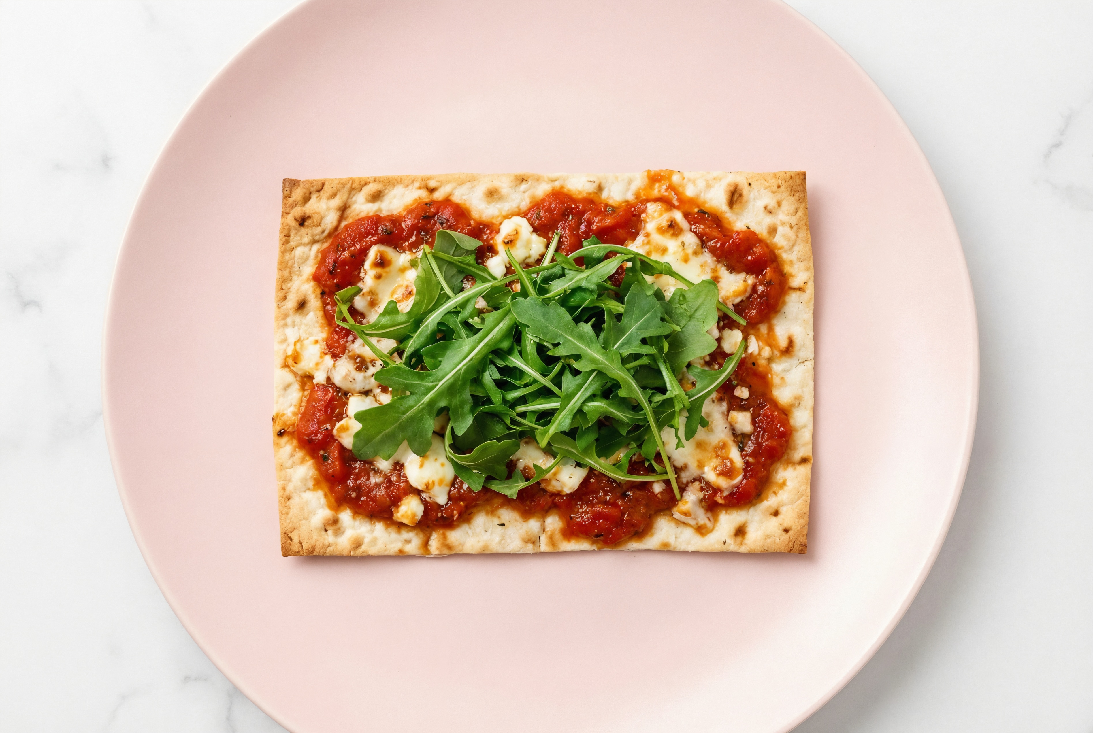 Goat Cheese Marinara Lavash Flatbread