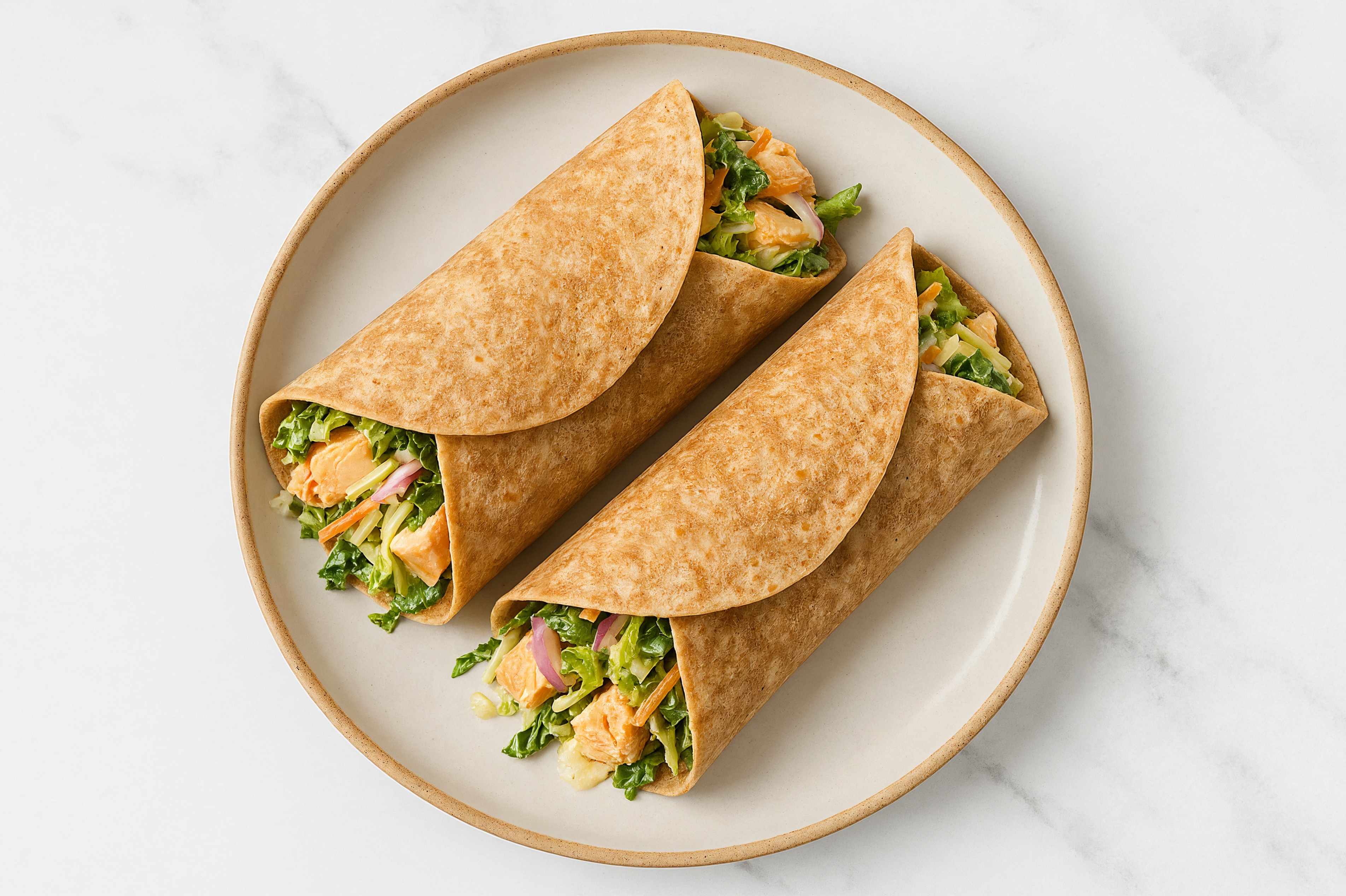 Super Grilled Salmon Caesar Wrap